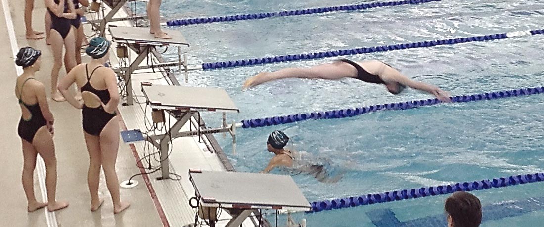 Port Angeles Swim Club relay team members Kiara Schmitt
