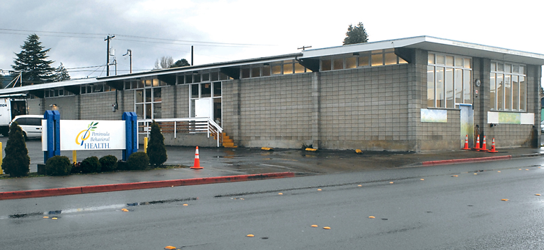 The former St. Vincent de Paul Thrift Store on East Eighth Street in Port Angeles is soon to become a six-bed psychiatric unit operated by Peninsula Behavioral Health. Keith Thorpe/Peninsula Daily News
