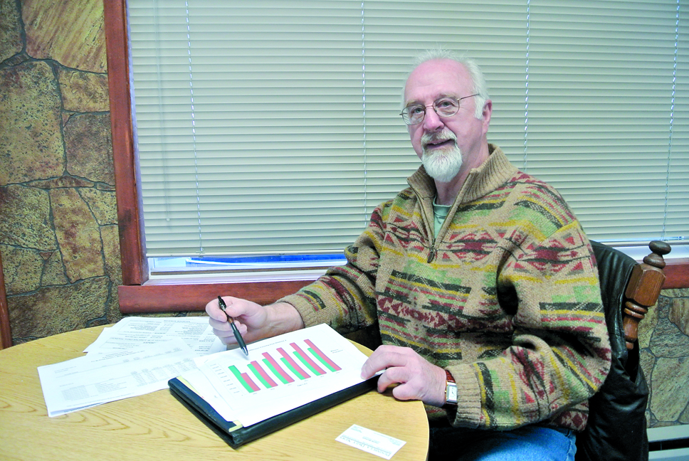 Newly appointed Quilcene Fire Commissioner Gary Phillips is looking to streamline the department's finances before asking voters for money. Charlie Bermant/Peninsula Daily News