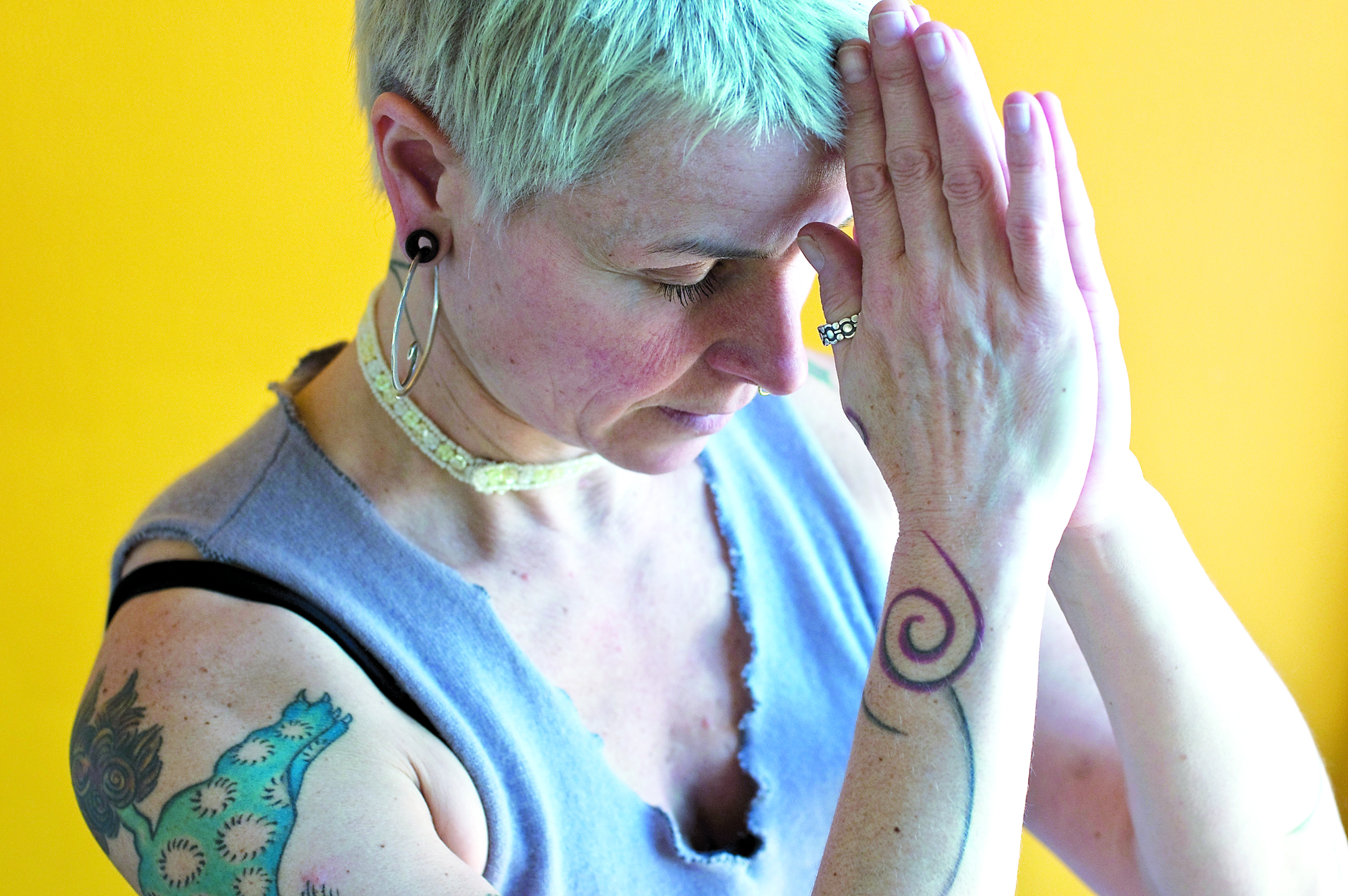 Yoga instructor Jen Bates