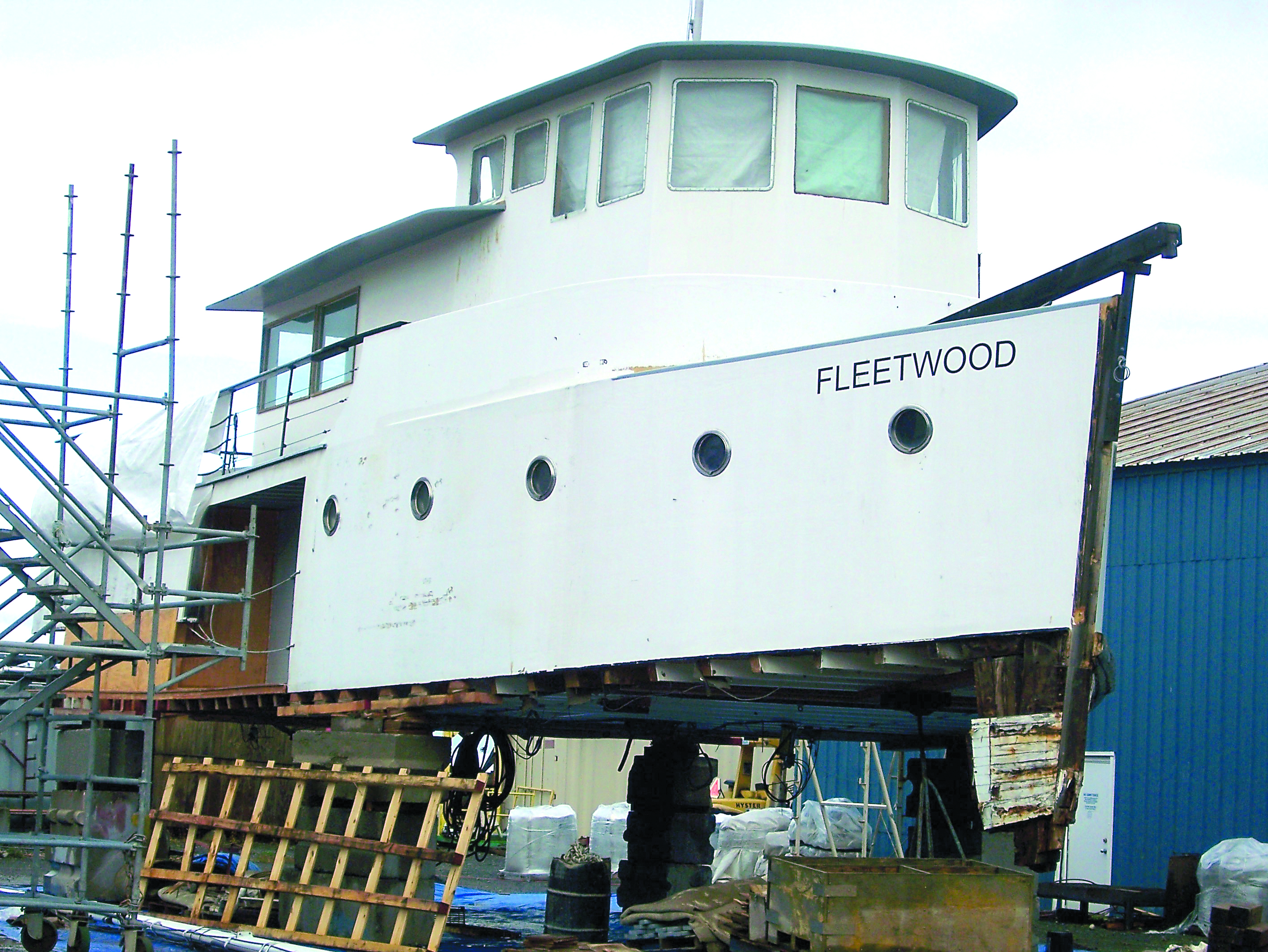 Fleetwood is shown with her bottom removed. Click on the camera icon below to see the bottom.  -- Photo by David G. Sellars/for Peninsula Daily News