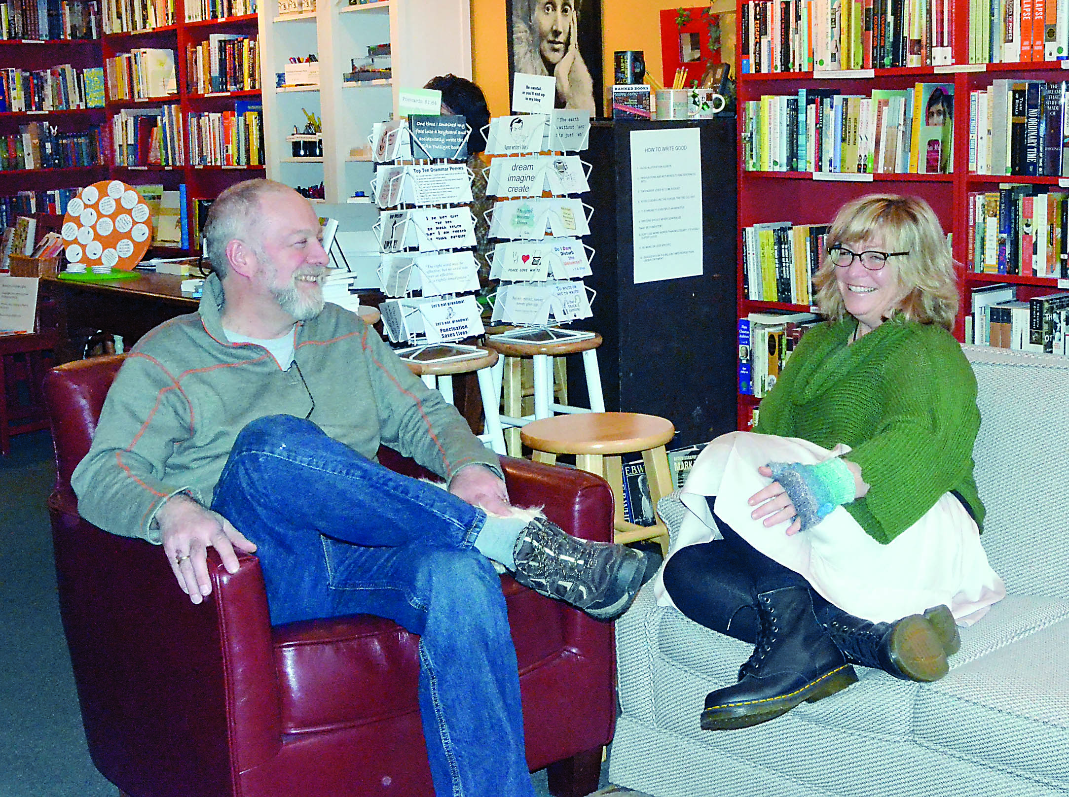 Writers’ Workshoppe owners Peter Quinn