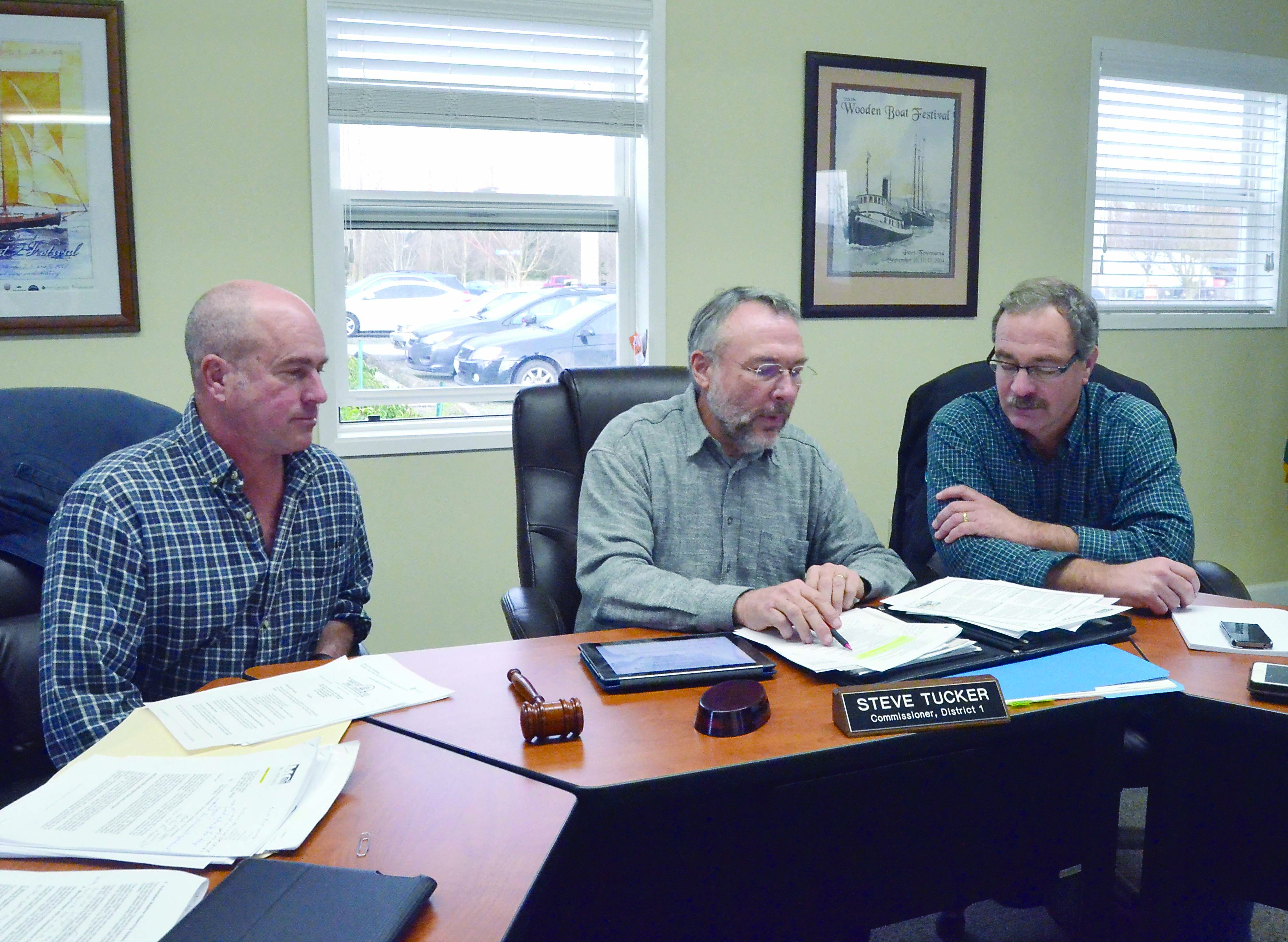 Newly elected Port of Port Townsend commissioners Brad Clinefelter