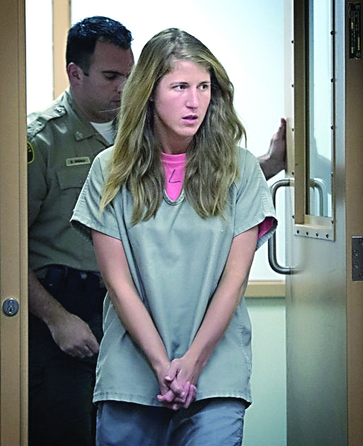 Meredith Claire Powell is shown during her court hearing Friday in Tacoma. —McClatchy News Service photo