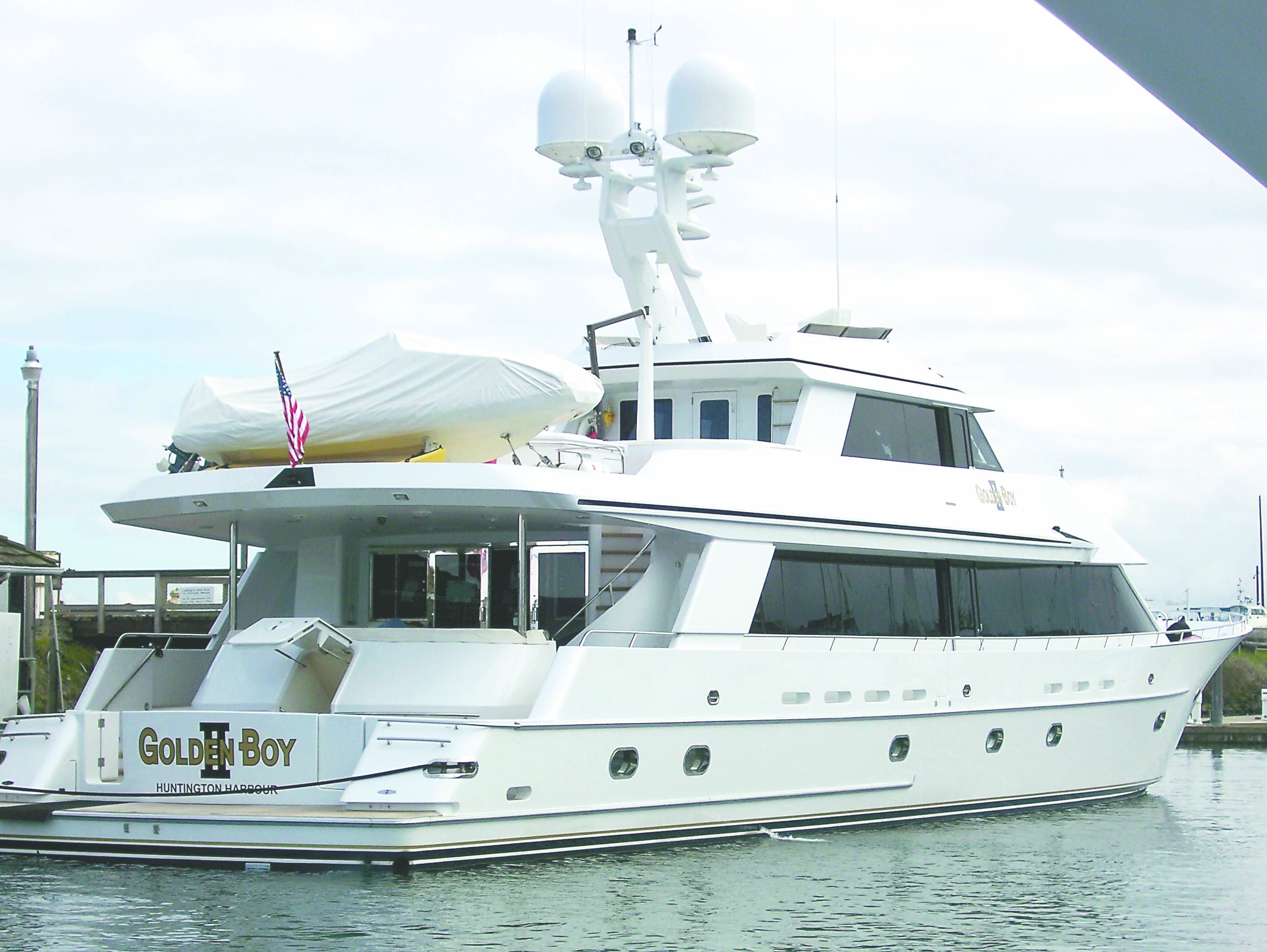 Golden Boy II is moored to the fuel dock at Port Angeles Boat Haven.  -- Photo by David G. Sellars/for Peninsula Daily News