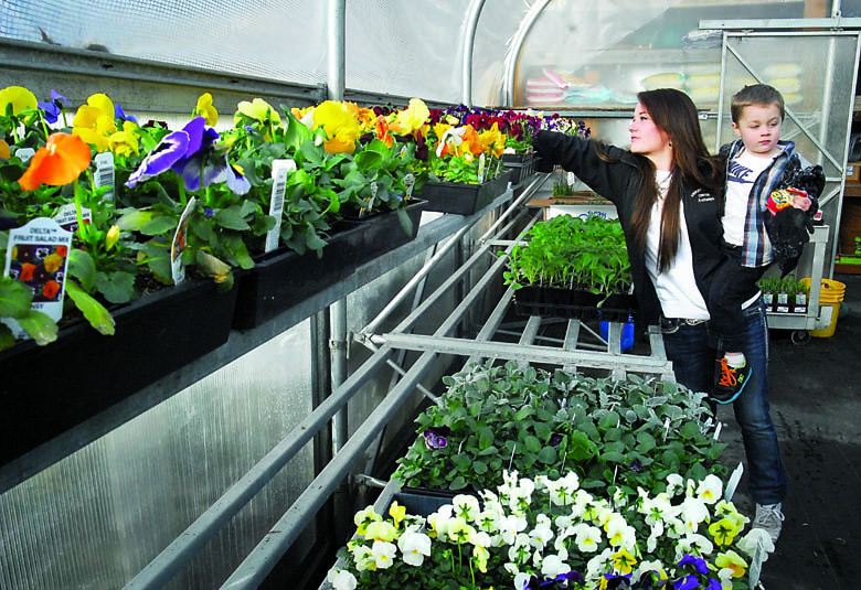 Airport Garden Center garden attendant Autumn Washburn