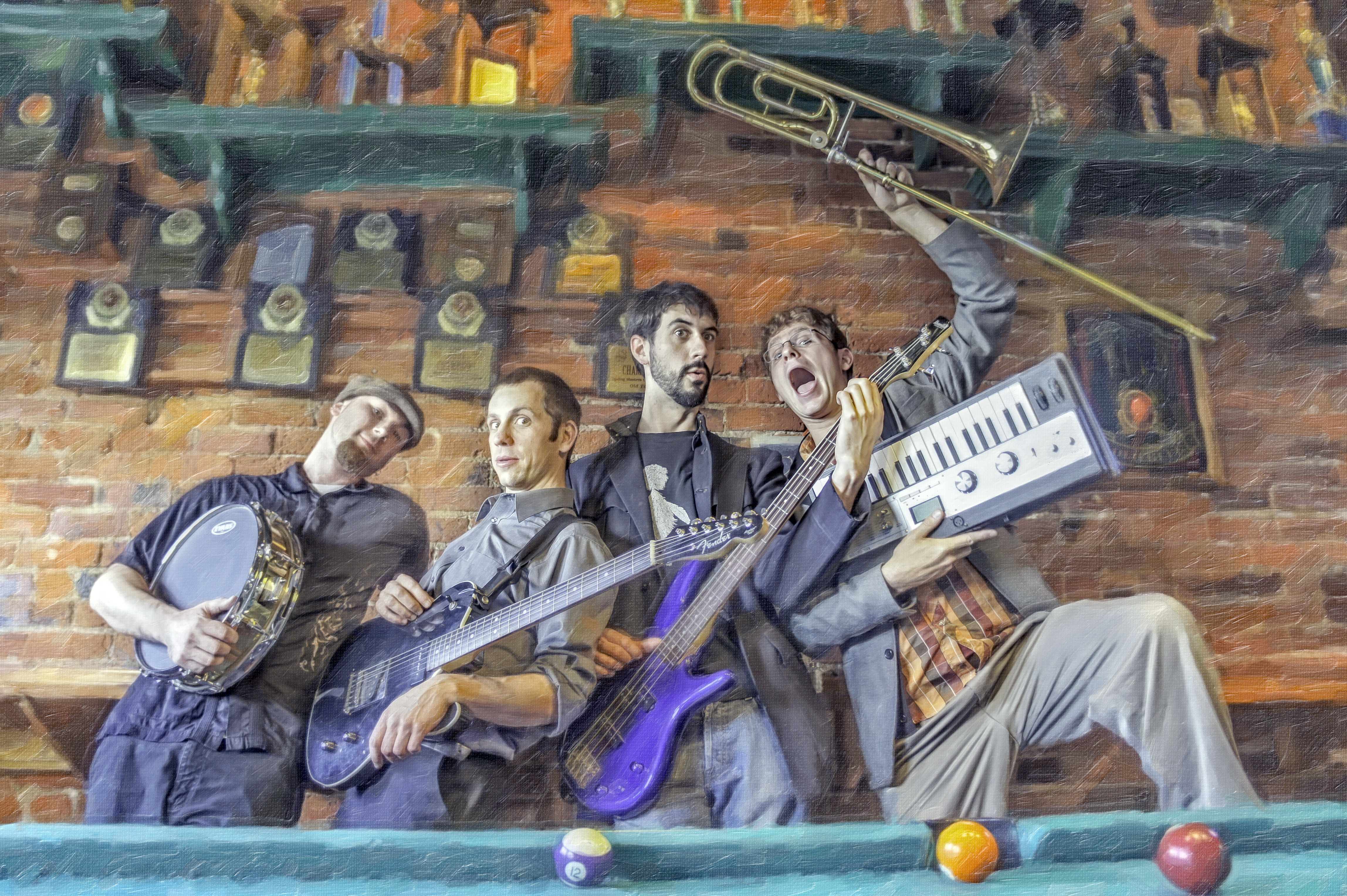 The Locust Street Taxi band will burst in to three venues this weekend