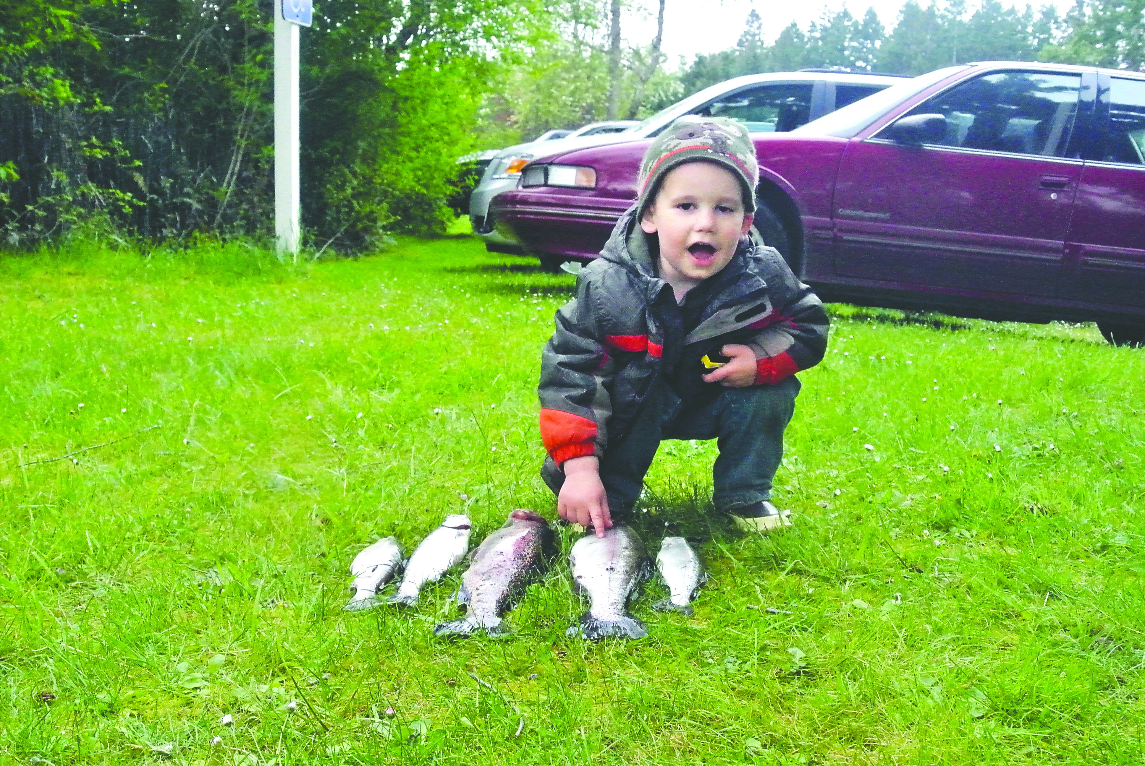 One of the youngest anglers
