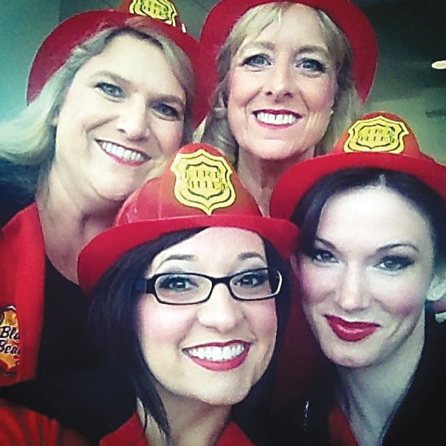 The Sequim-based Aspire! quartet donned fire-chief costumes for their performance of “Firebug” and “Fire Brigade Four