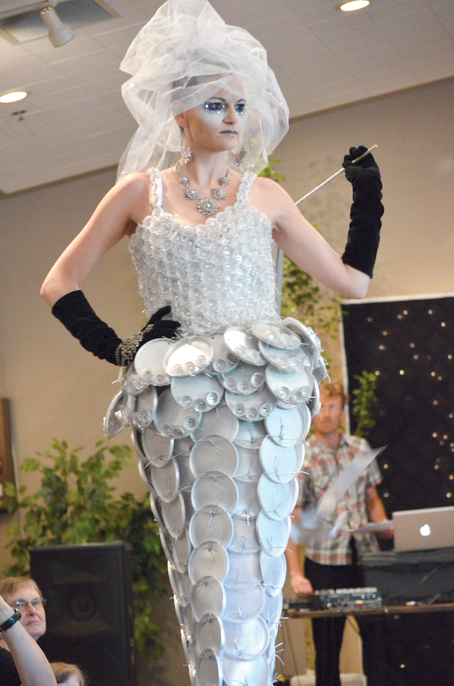 Kristen Chittick of Port Angeles modeled “Mademoiselle Couverture