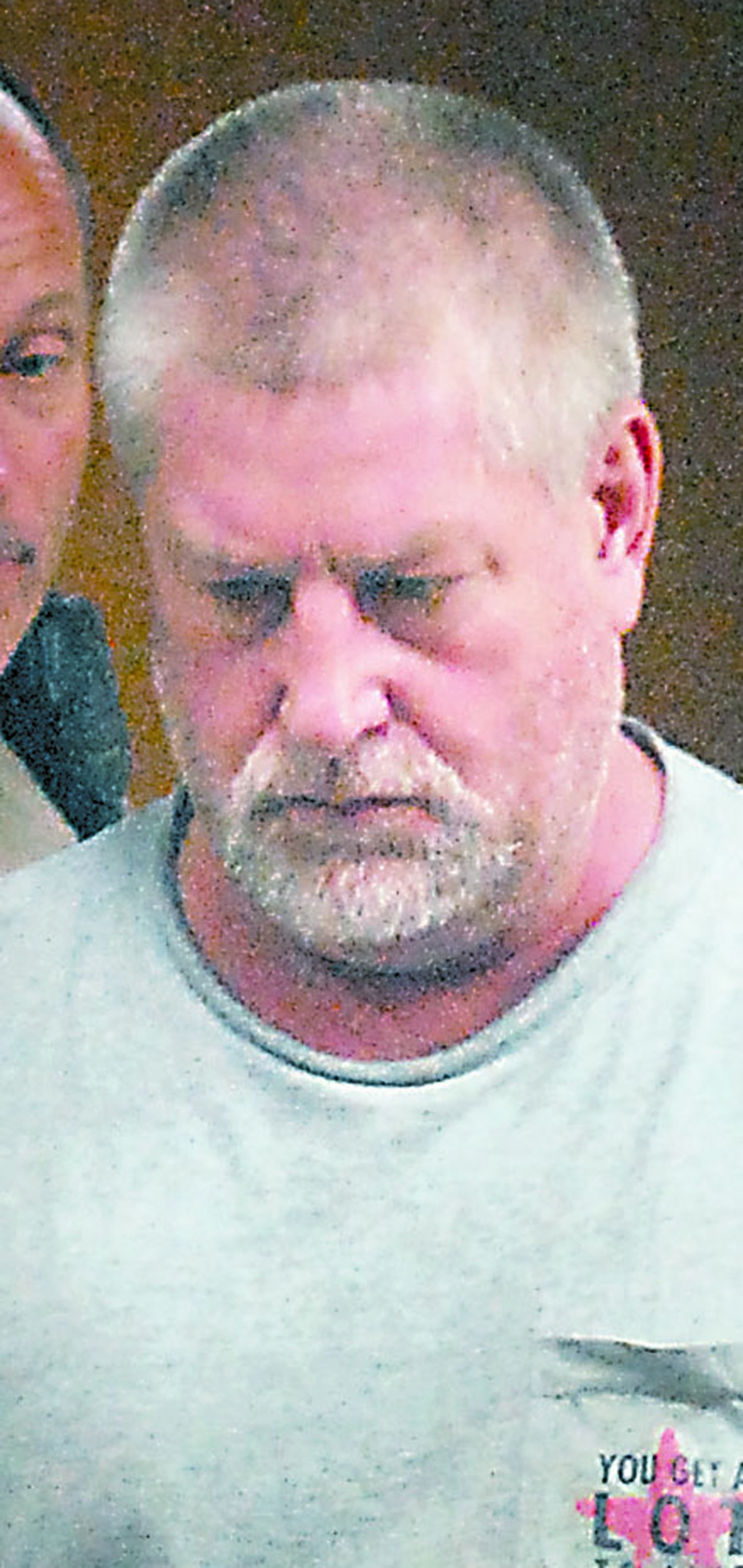 Barry A. Swegle in court today. -- Photo by Keith Thorpe/copyright Peninsula Daily News