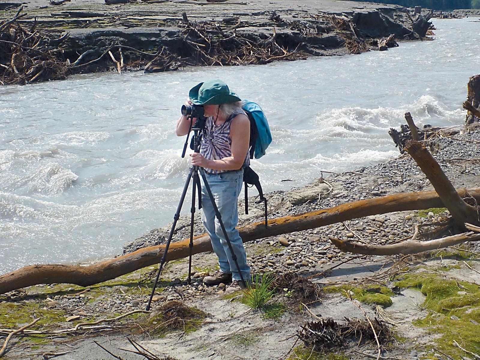 Sequim filmmaker John Gussman shoots footage along the Elwha River during the making of “Return of the River