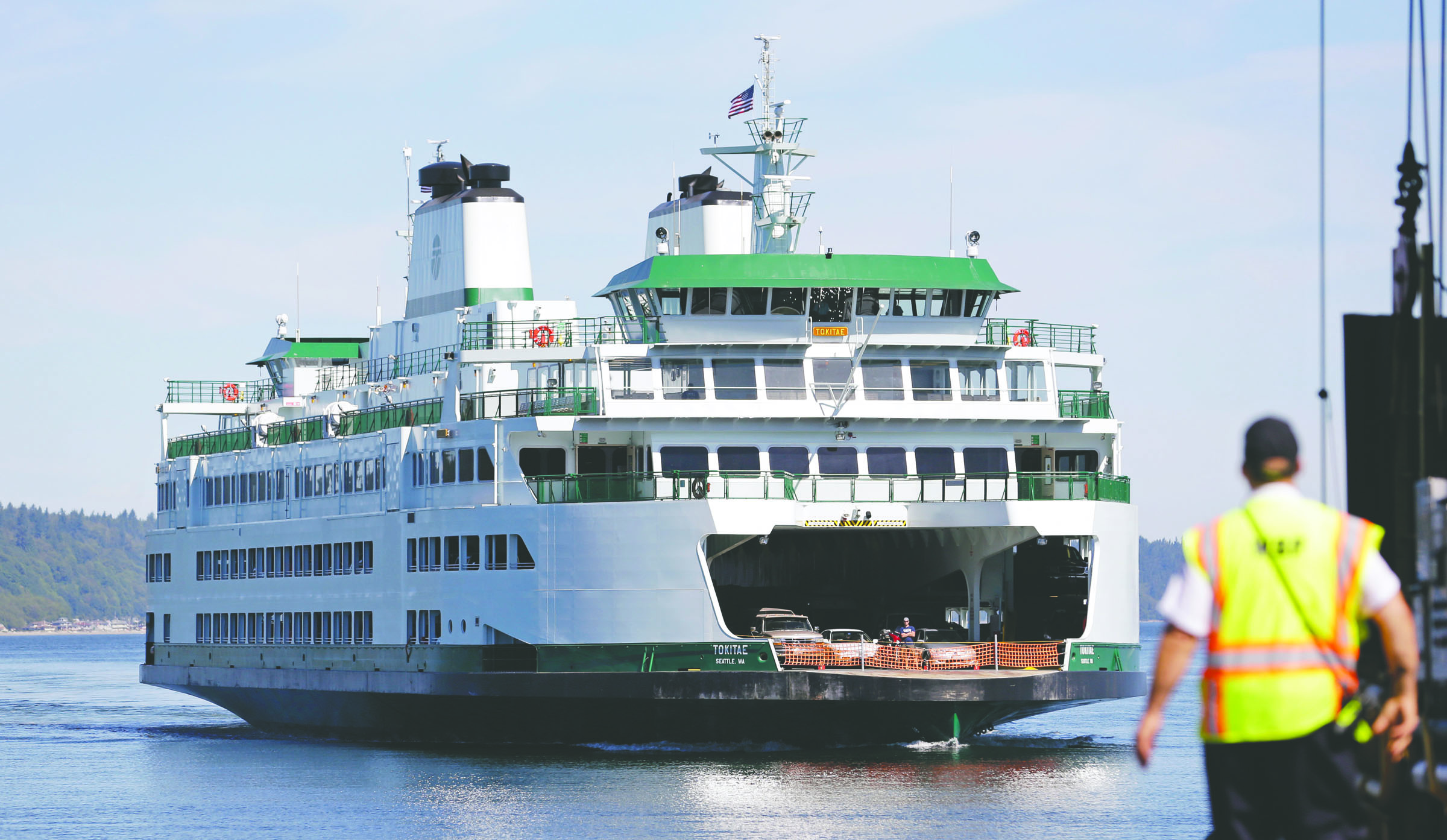 The MV Tokitae at Mukilteo’s landing. —Photo by The Associated Press