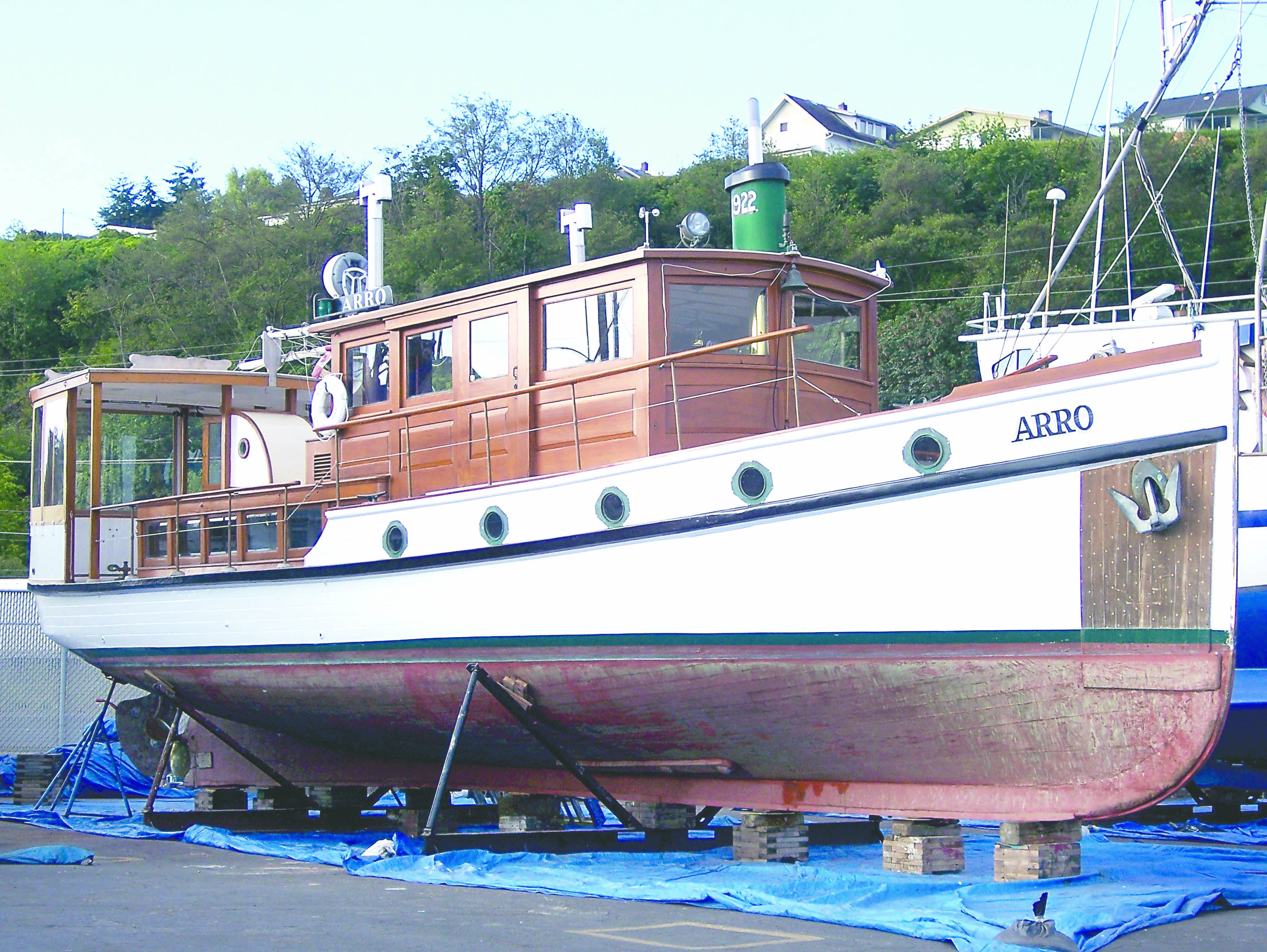 The Arro in the Port Angeles Boat Yard.  -- Photo by David G. Sellars/for Peninsula Daily News