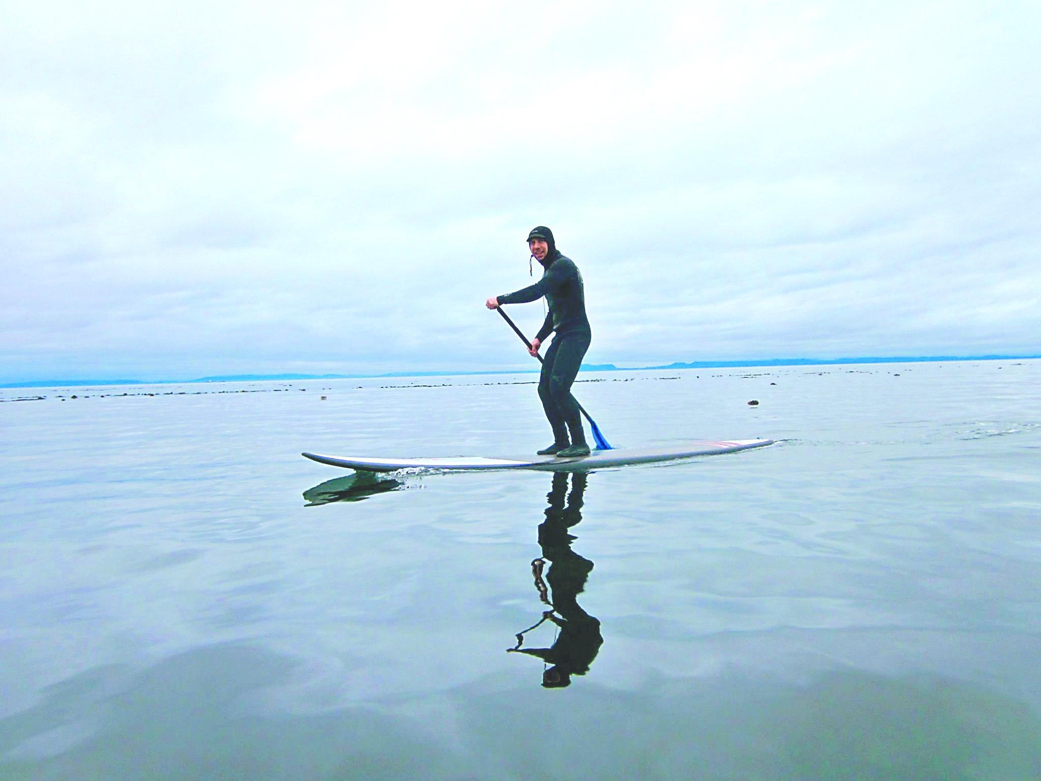 Darren Bachiu intends to cross the Strait of Juan de Fuca