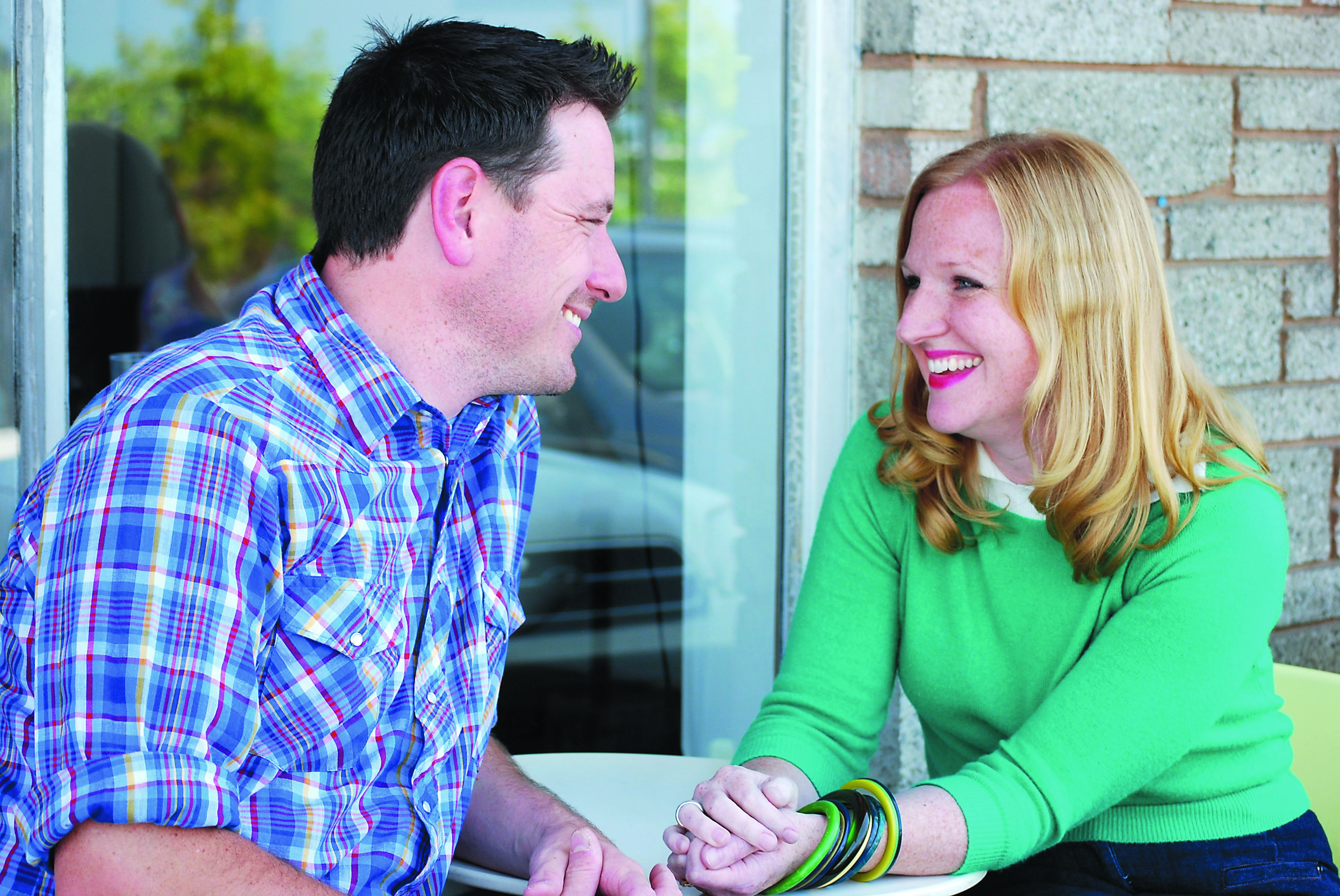 Blackbird Coffeehouse owners Adam and Christy Parent met at a library in Minnesota. They celebrate their 13th anniversary this summer.  -- Photo by Diane Urbani de la Paz/Peninsula Profile
