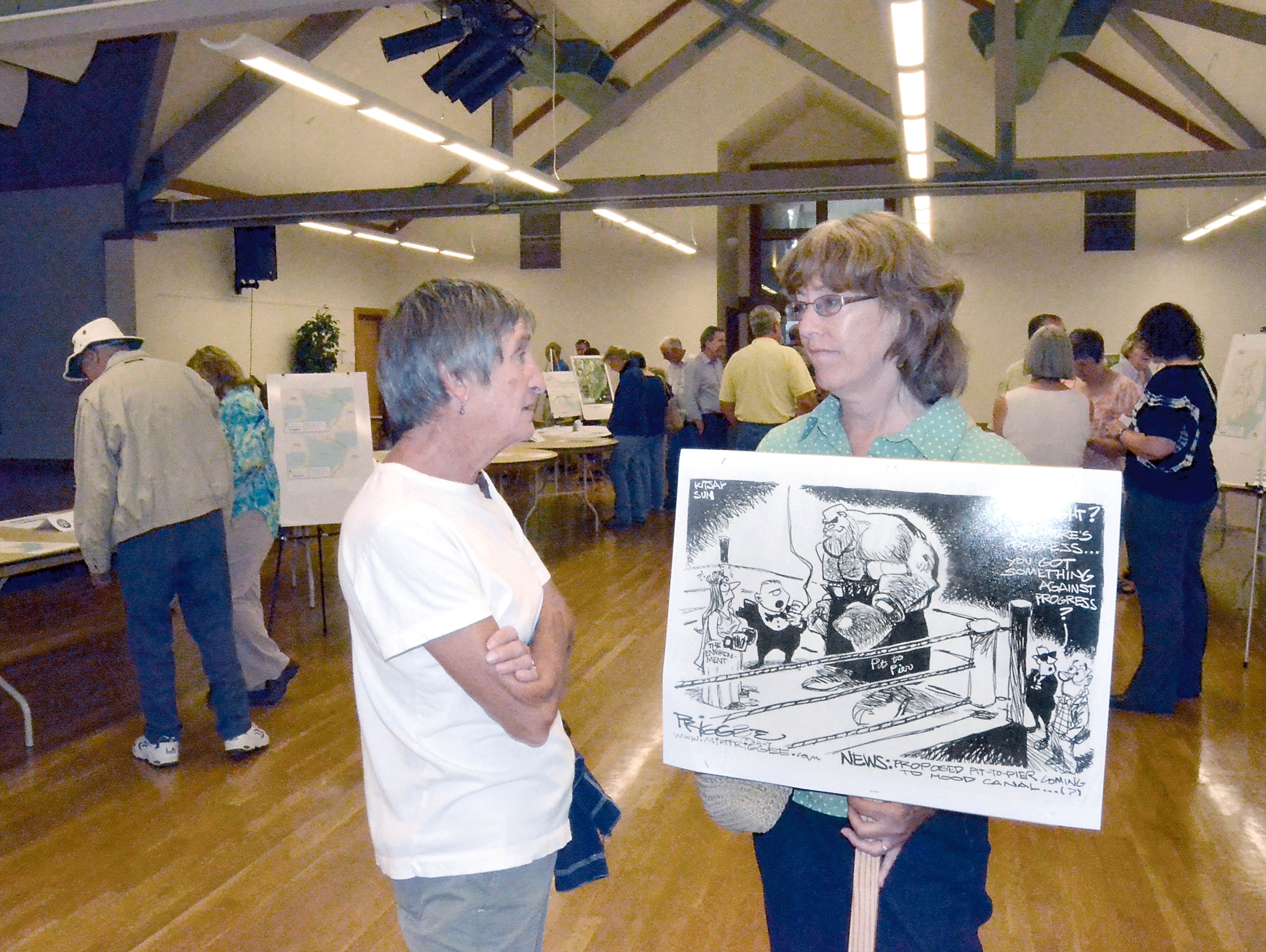 “Pit to pier” opponents Dawn Harris