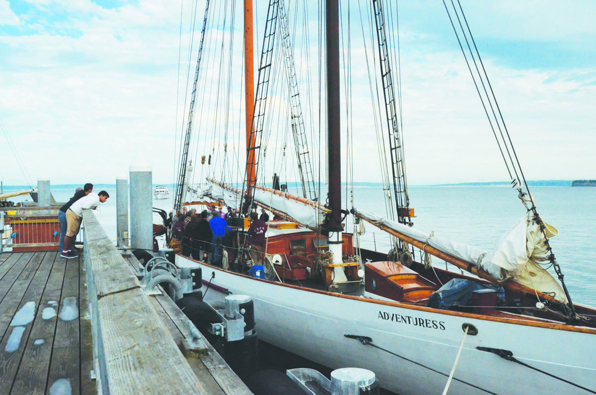 The historic schooner Adventuress will be giving public sails through Sunday in Port Townsend. Charlie Bermant/Peninsula Daily News