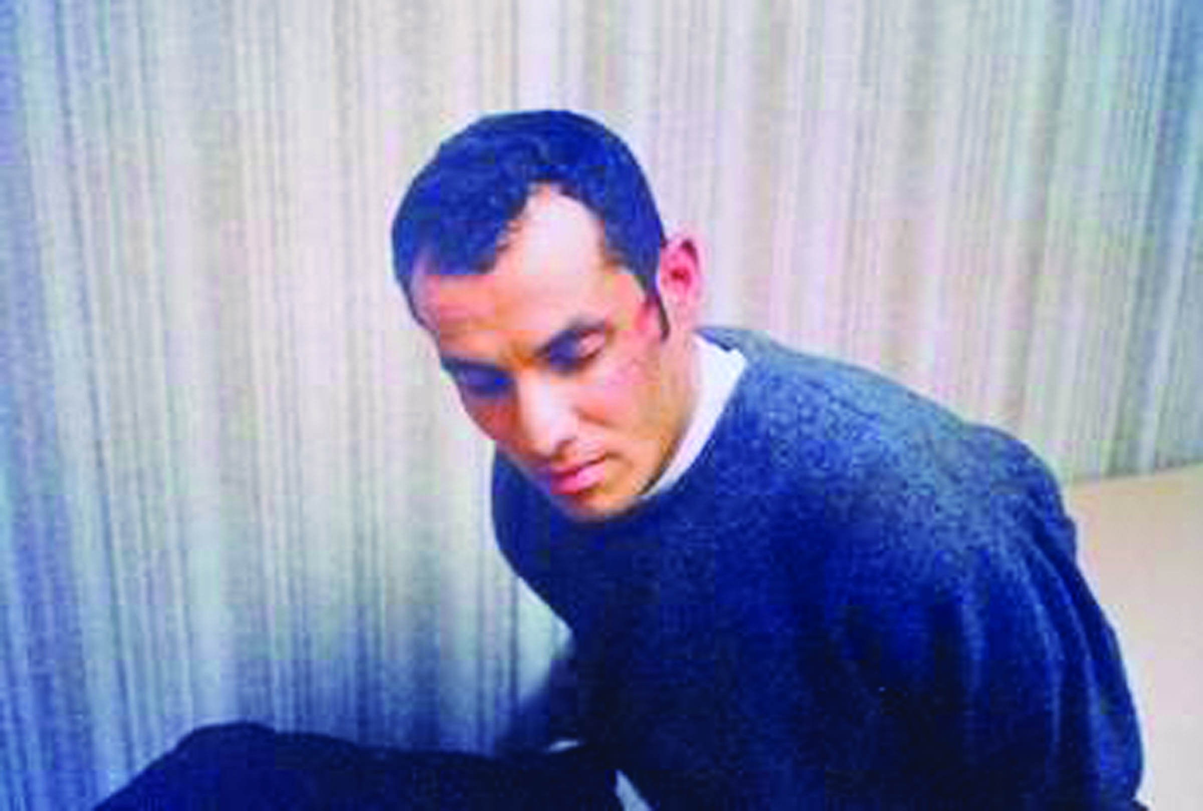 Ahmed Ressam is shown in Port Angeles shortly after his arrest in 1999.  -- Department of Homeland Security photo