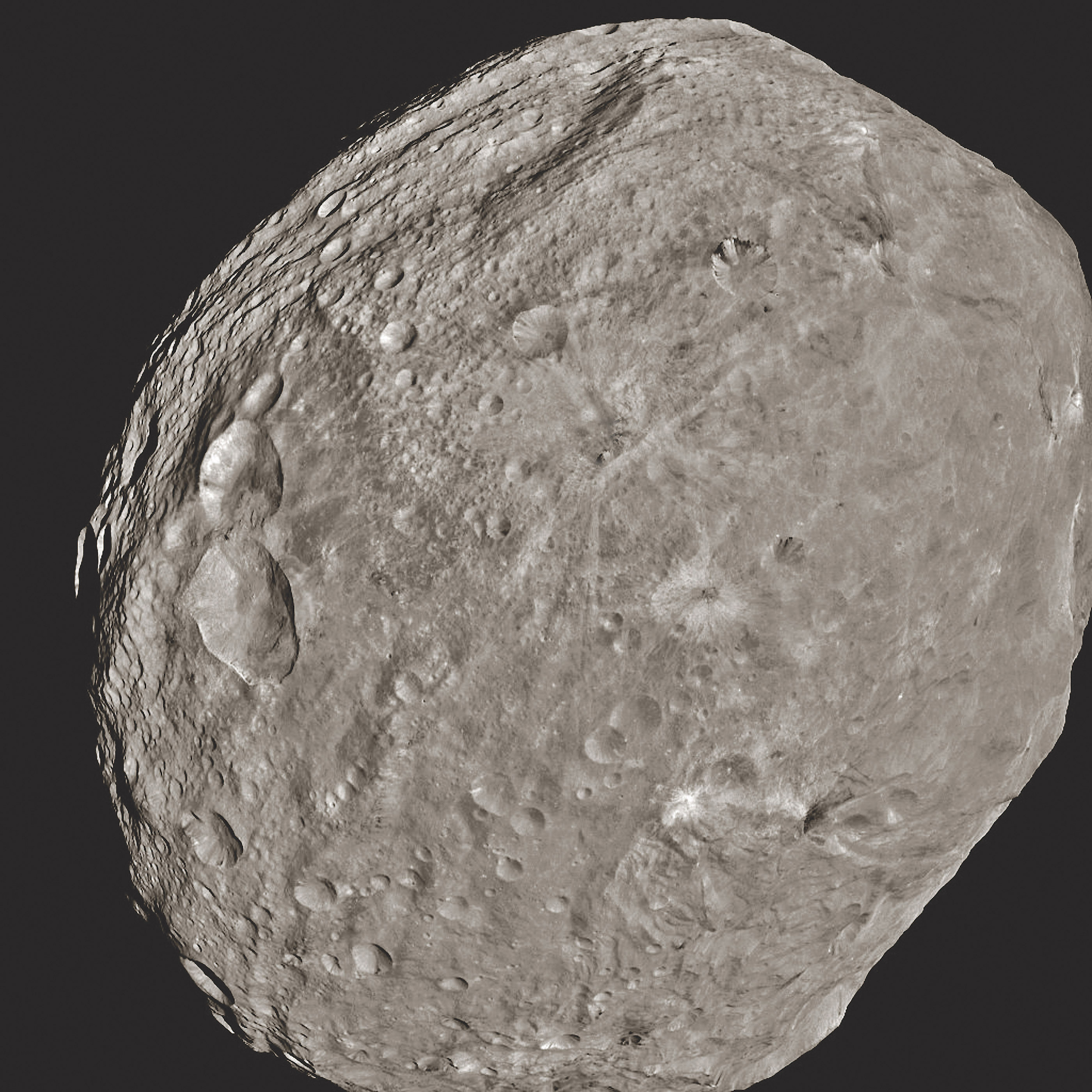 NASA's Dawn spacecraft obtained this image of the giant asteroid Vesta on July 24