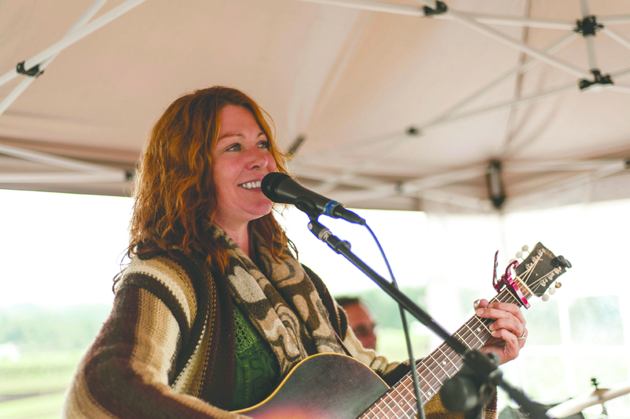 Kim Trenerry of Joy in Mudville will bring rock and bluegrass to the Sequim Prairie Grange Hall this Saturday night. Jen Lee Light
