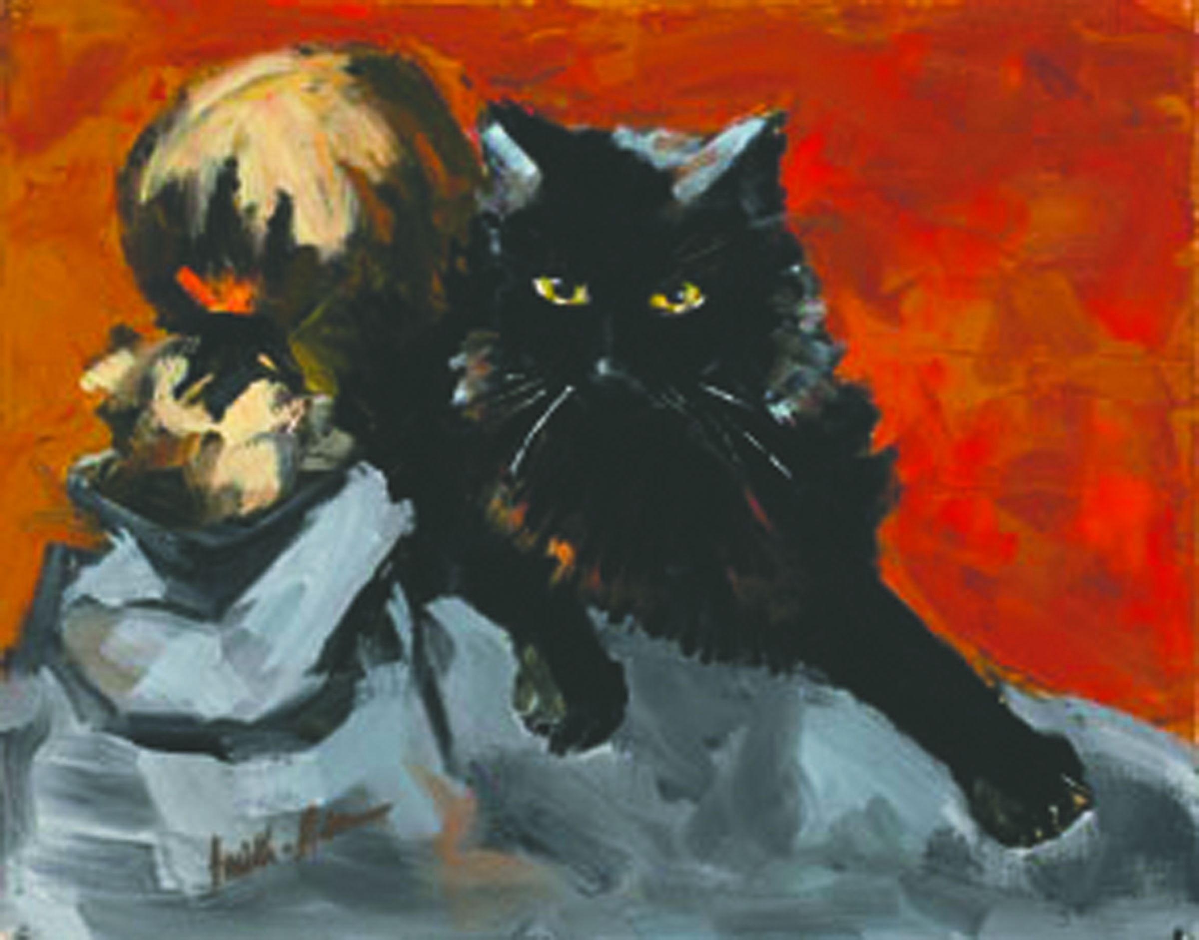 “Inky” by Louisa Smith-Adam is just one of the works of art in the “Forever Friends” calendar.