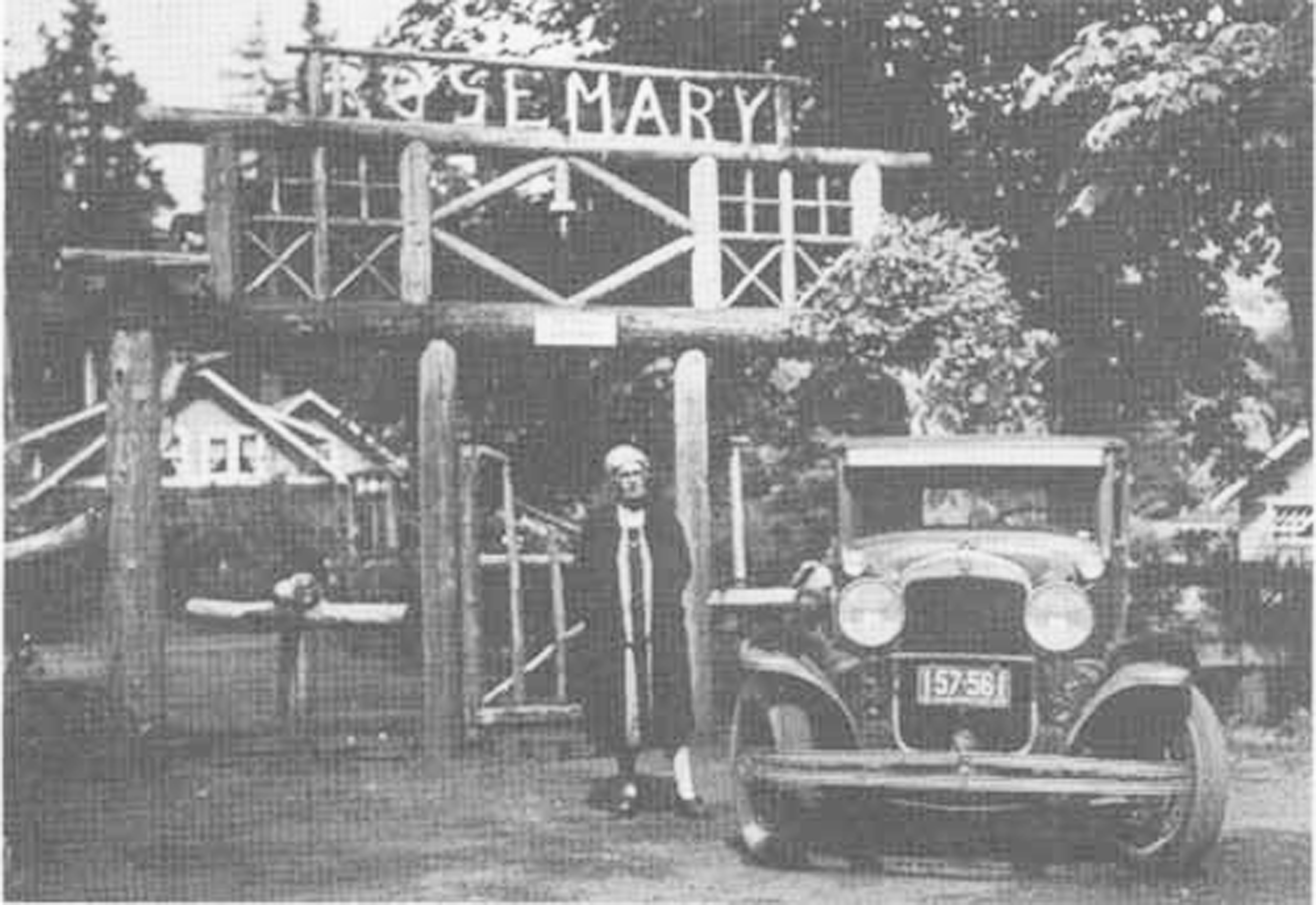 Rose Littleton stands in front of the entrance to Rosemary Inn in this photo taken in the early 1900s. NatureBridge