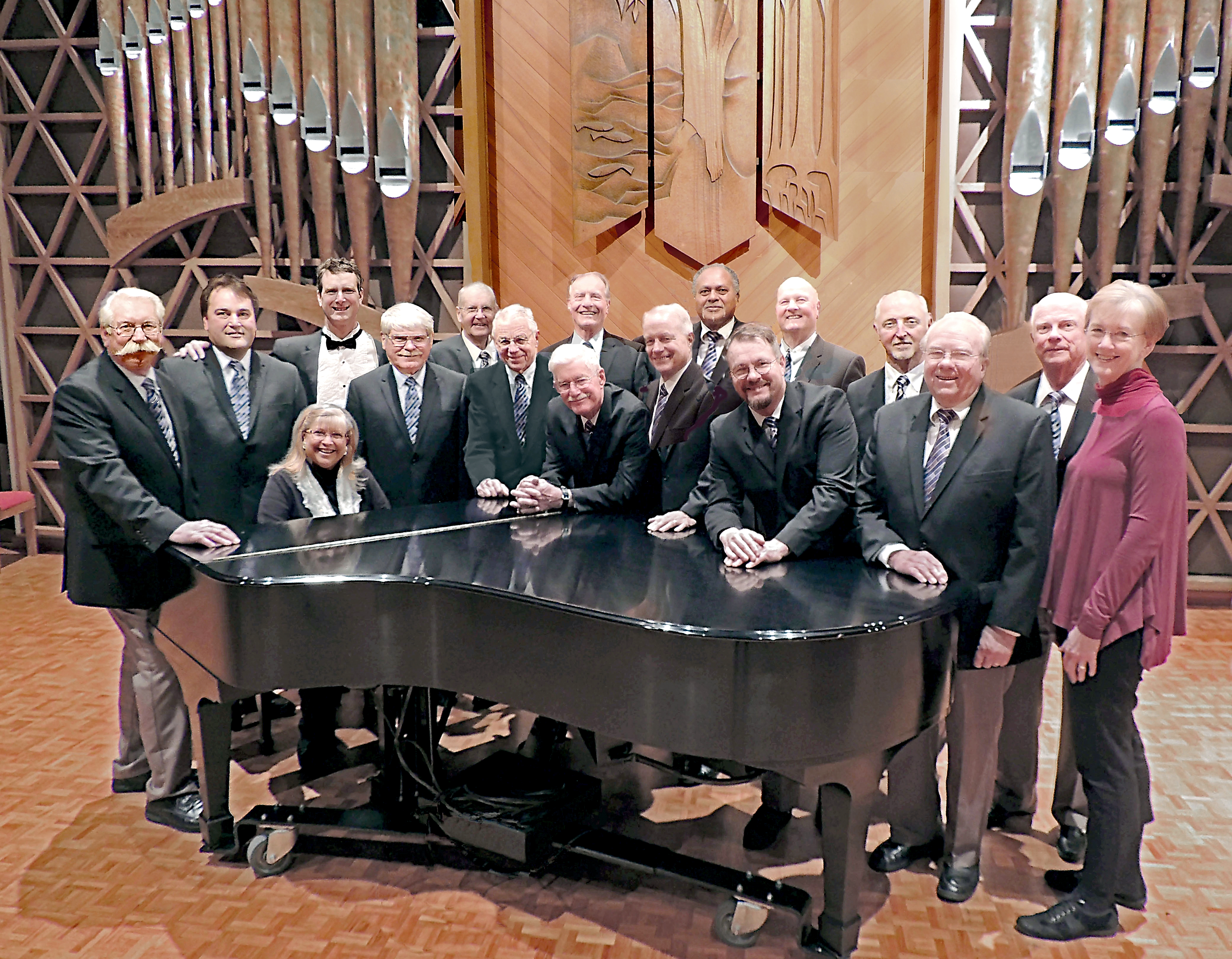 The Peninsula Men's Gospel Singers will celebrate the release of their CD “Fill-a Me Up!” at Sequim's Trinity United Methodist Church this Friday night. Bob Dunlap