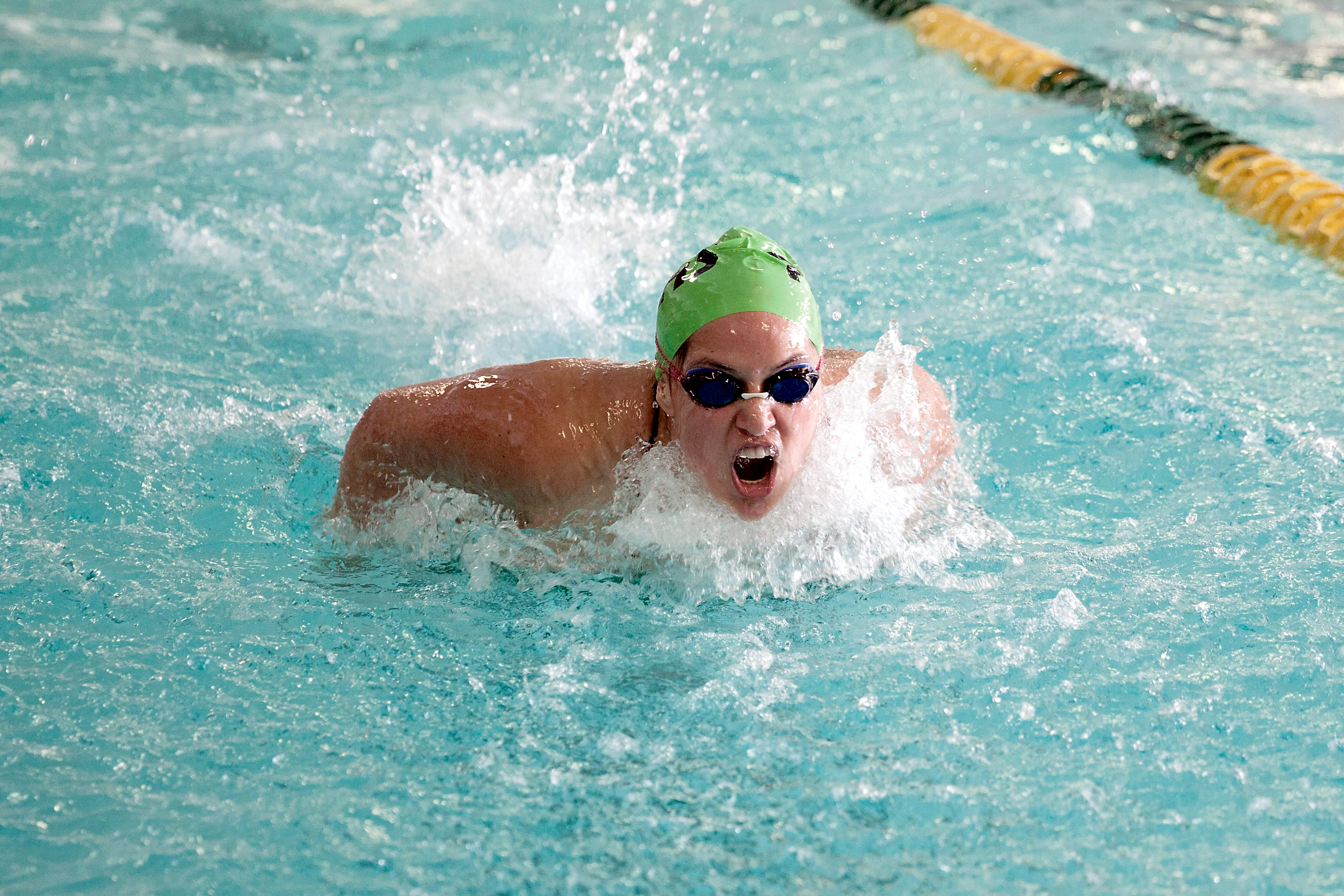 Port Angeles' Jaine Macias is seeded second in the 100-yard breaststroke at the state meet. Patty Reifenstahl