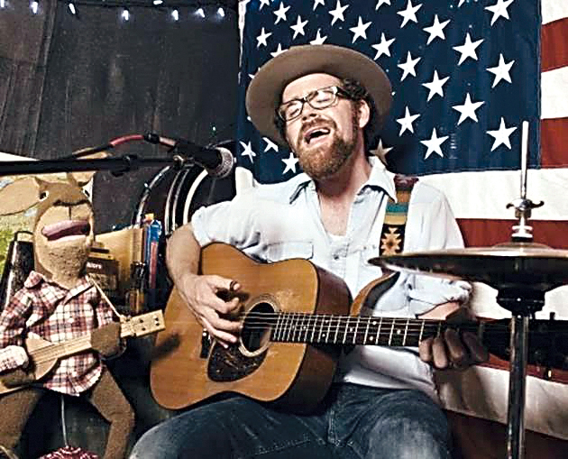 Musical puppeteer Andy Furgeson will give three free concerts Thursday.