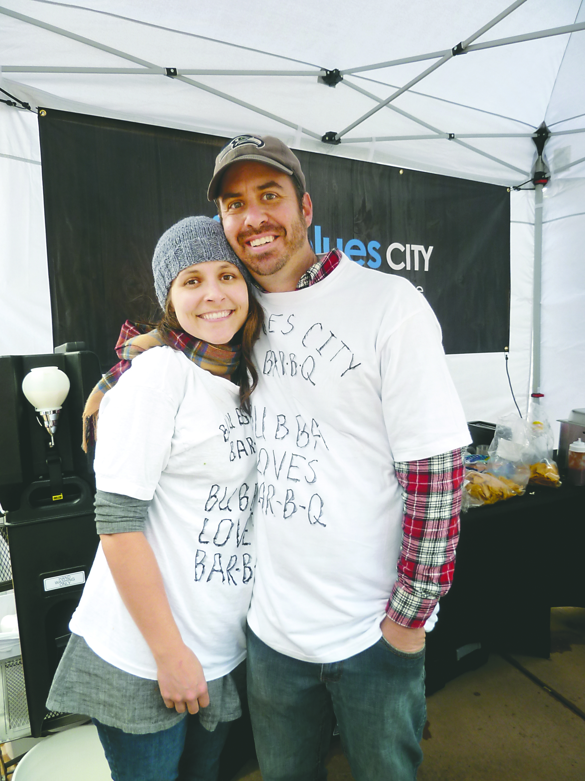 Brad and Catie Tesreau have launched their barbecue business at the Port Angeles Farmers Market.