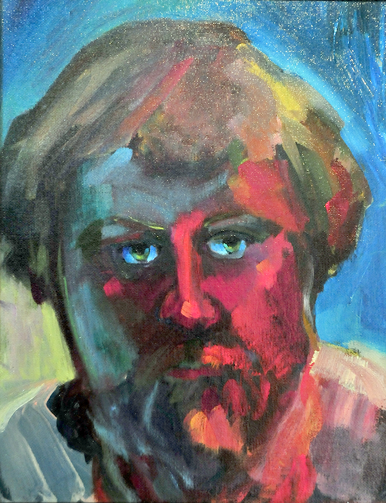 Marie Amerson's “Actor Under Red Light” was a Merit winner at the Northwind Arts Center Small Expressions juried show in Port Townsend.