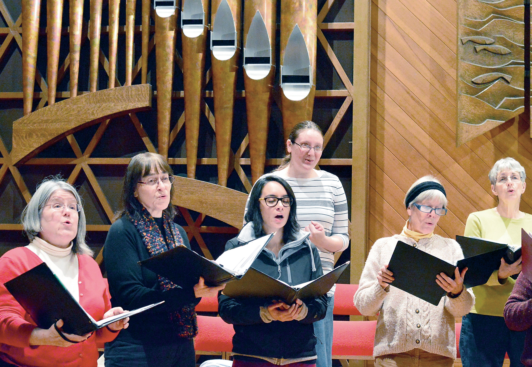 Members of the NorthWest Women's Chorale — from left
