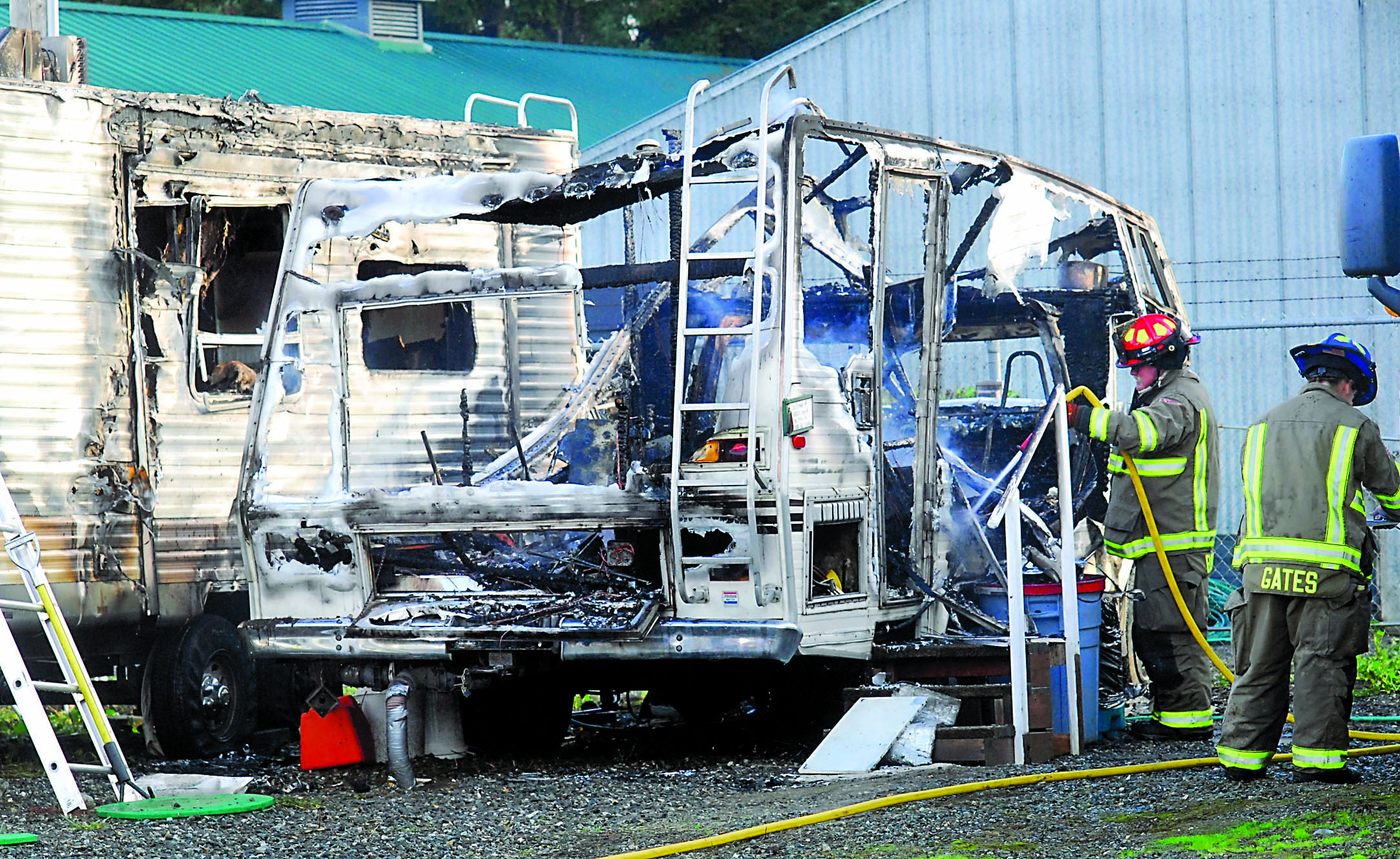 SunLand fire razes RV, chars two others