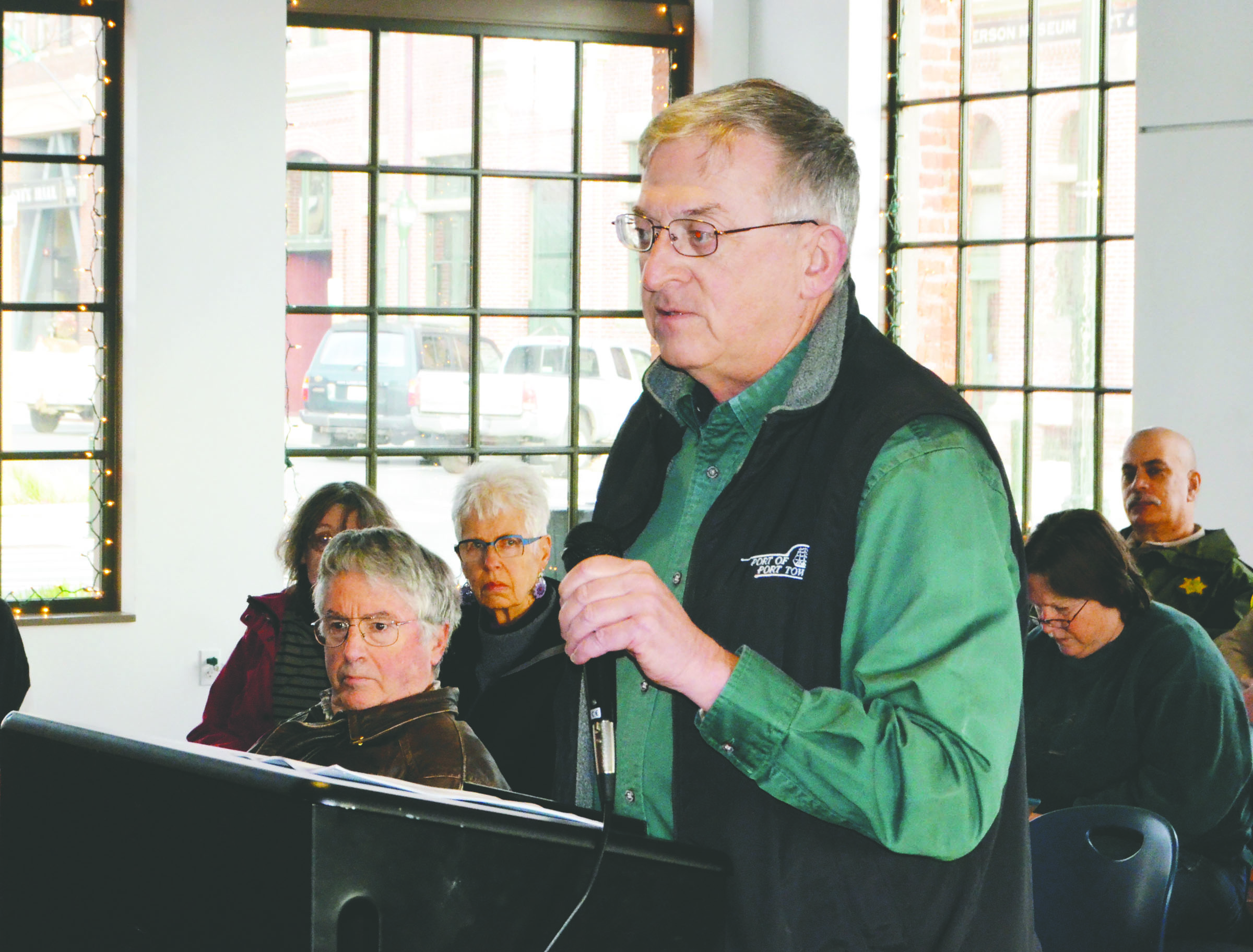 Larry Crockett of Port Townsend was one of 10 people to comment on Jefferson County’s proposed animal responsibility ordinance at a Monday public hearing. Crockett