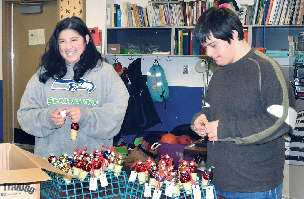 Chimacum High School Life Skills students Vivianna Villarreal