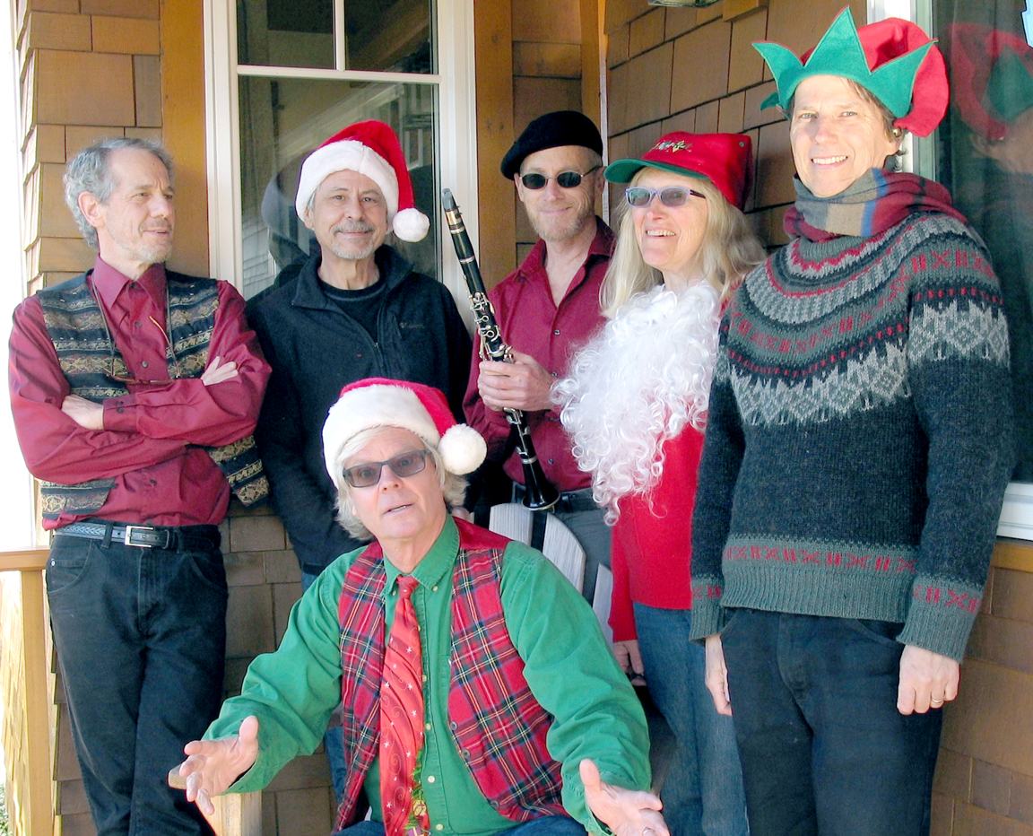 The Holiday Hi-Jinxers band — from left