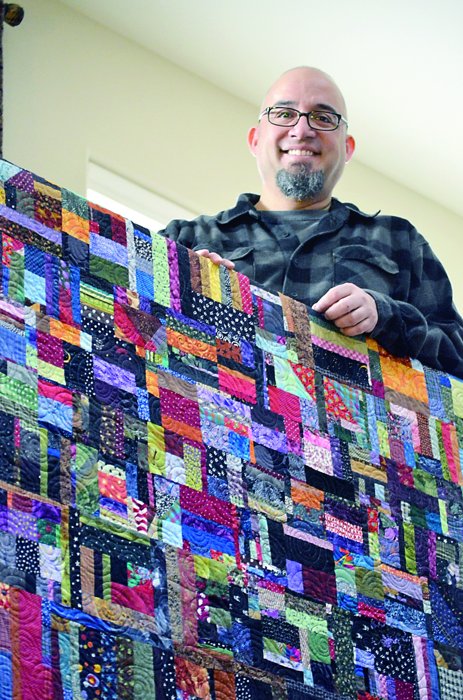 Mark Glover creates quilts without rules