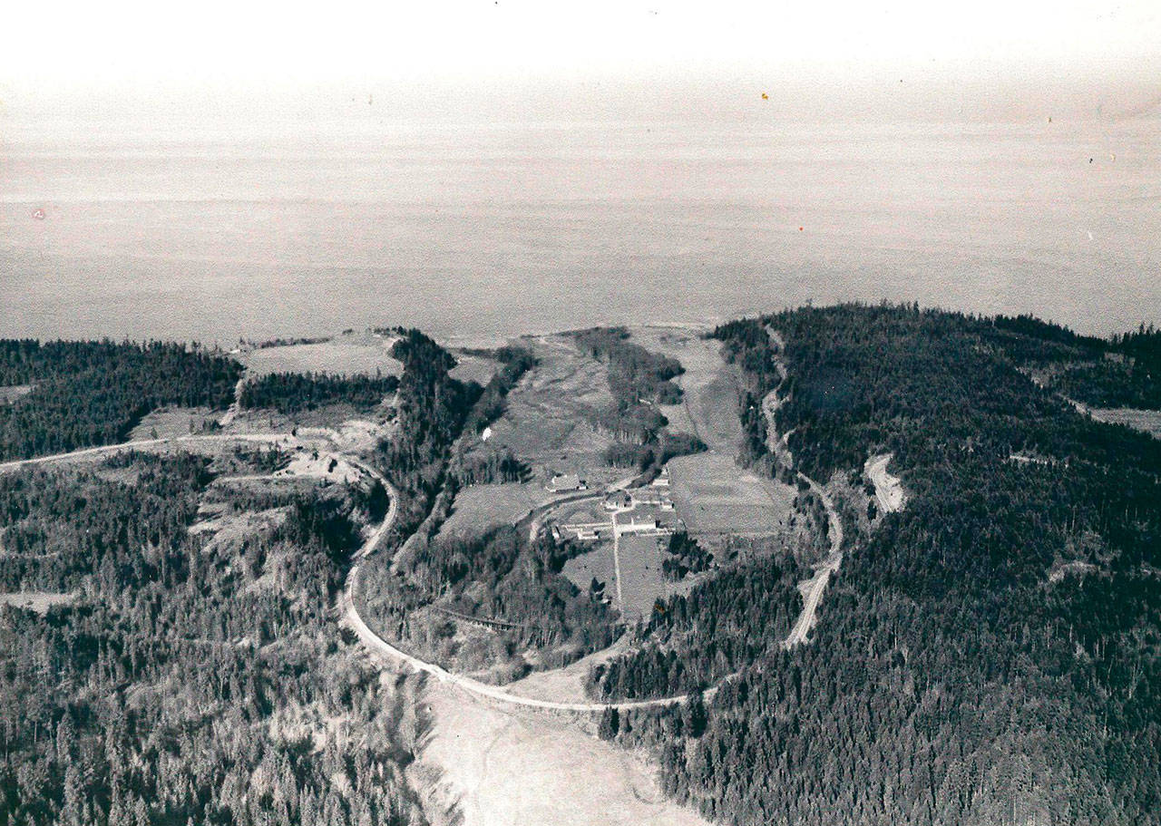 Haybrook Farm in the Morse Creek Valley is shown in 1947. (Rex Gerberding)