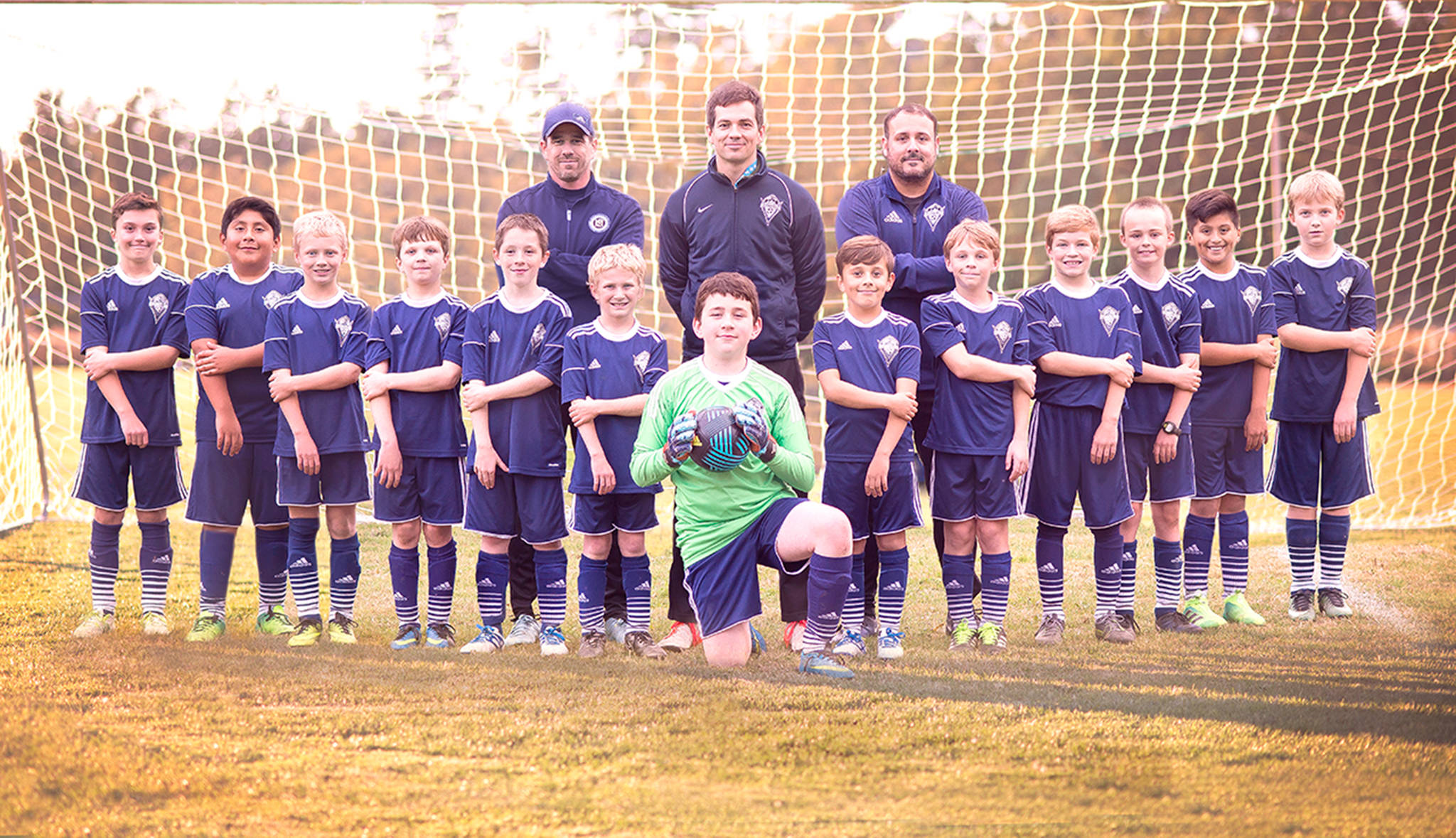 Sweet Smile Creations The Storm King Shockers claimed the North Puget Sound League Boys U-11 Division II title Sunday at Albert Haller Fields in Sequim. Team members are, front row, from left, Max Lee, Adrian Mendez, Matthew Miller, Jude Wallace, Kyhlan Henderson, Conner Goff, Nic Jagger, Nico Musso, James Mason, Gus Halberg, Grant Butterworth, Memo Salgado and Jacob Olsen. Back row, coaches Dave Henderson, Michael Miller and Santiago Musso.