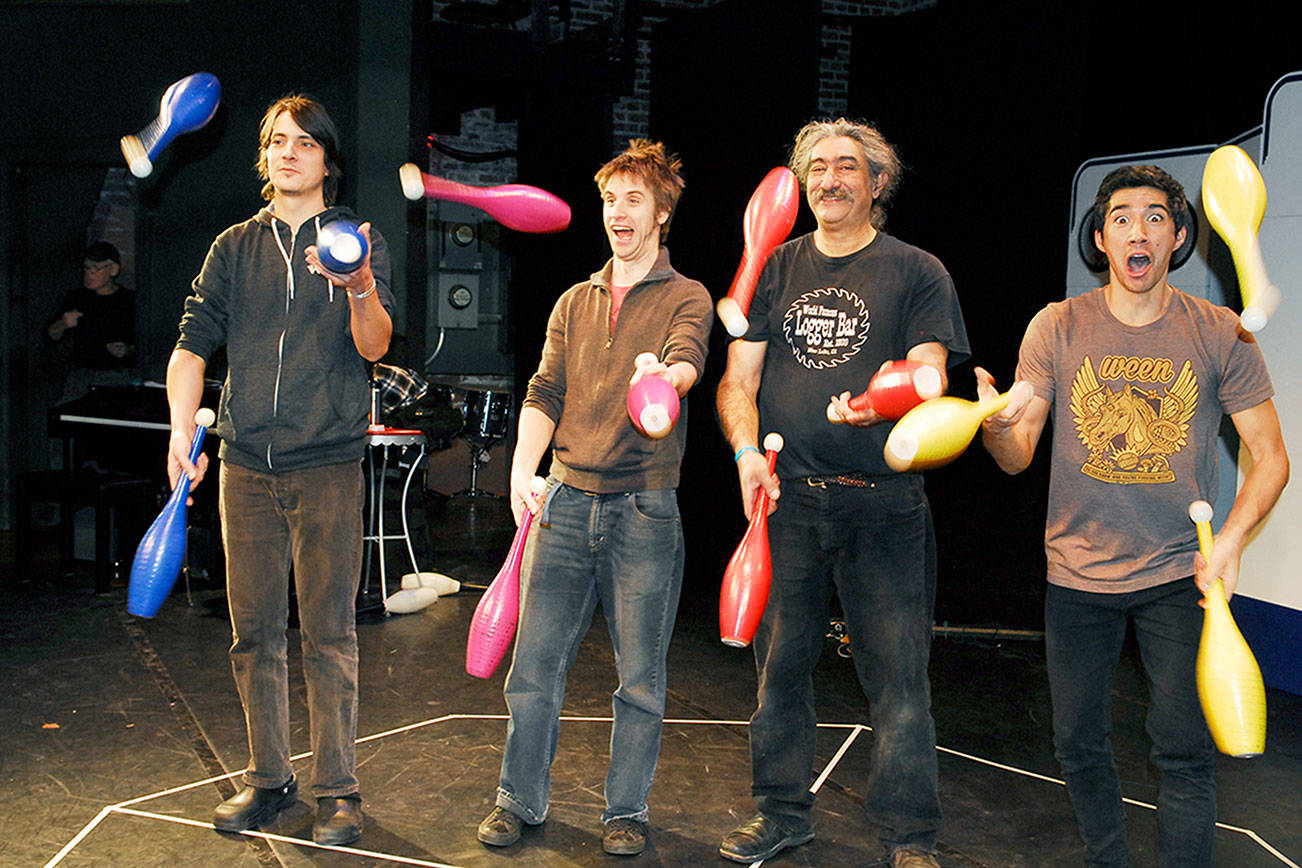 Flying Karamazov Brothers debut new version of classic work in Port Townsend this weekend