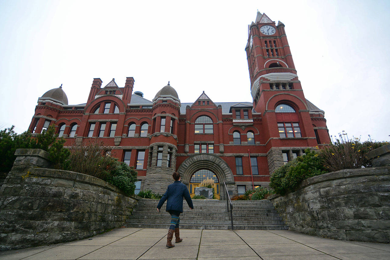 The Jefferson County Commissioners approved a bid Monday to install a live-streaming video service in the commissioners’ chambers. (Jesse Major/Peninsula Daily News)