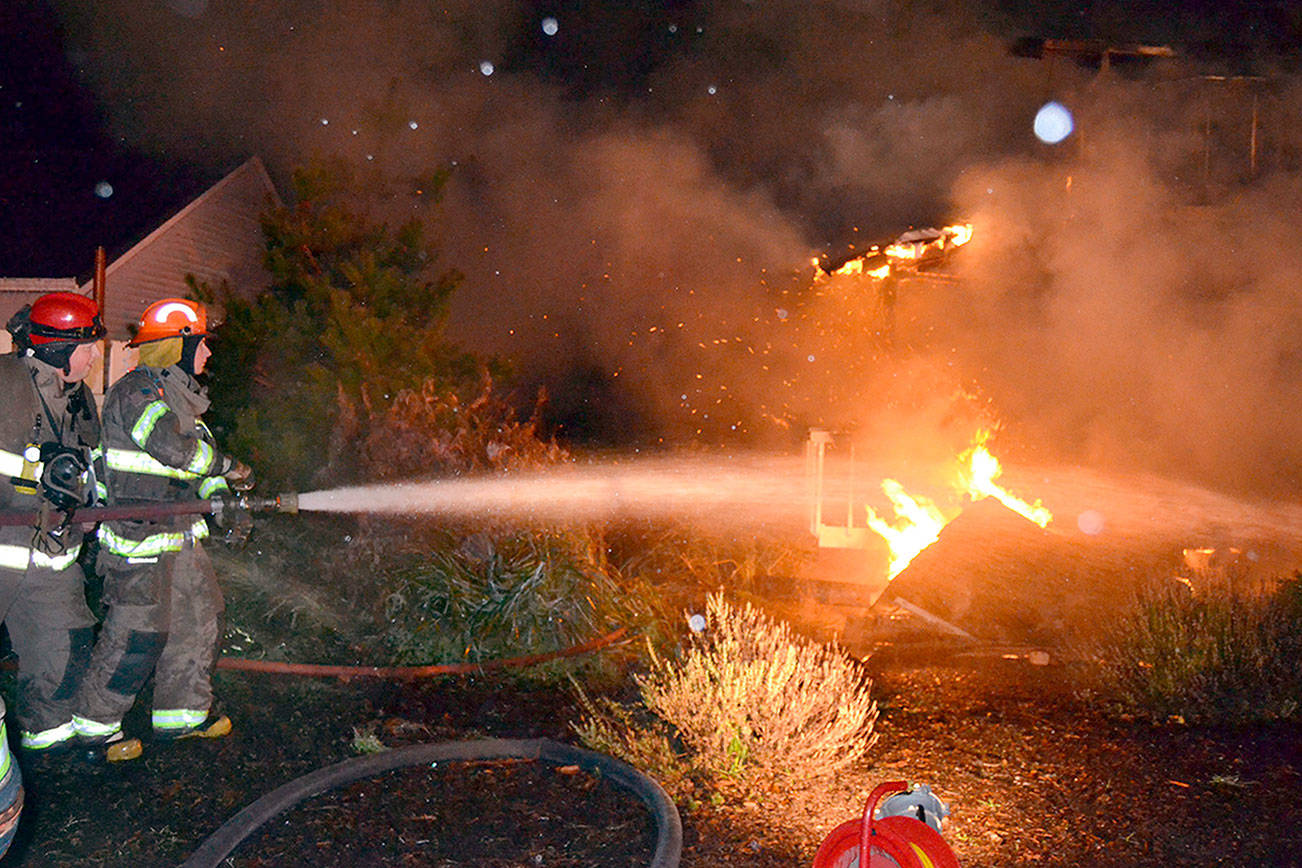 Dungeness vacation home lost to fire on 3 Crabs Road