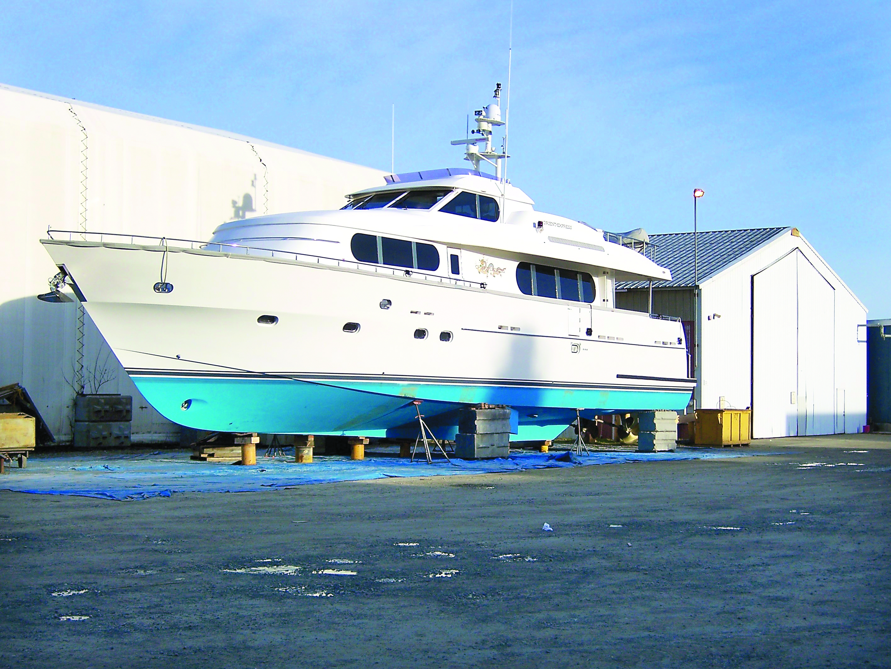 custom made bow pudding — a fendering system for pushing.  -- Photo by David G. Sellars/for Peninsula Daily News