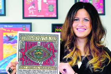 Hayley Croxford of Port Angeles is winner of the 2012 Juan de Fuca Festival of the Arts poster competition. Amelia Andaleon