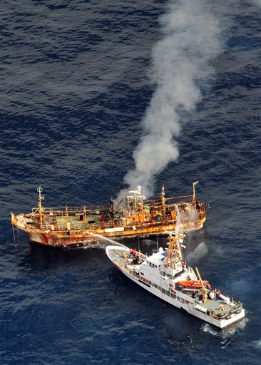She's gone: Coast Guard sinks tsunami ghost ship {**Gallery**]