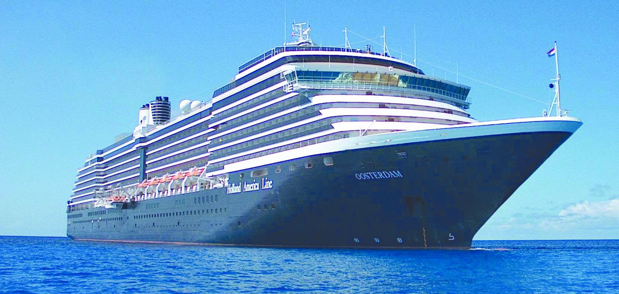 The ms Oosterdam is scheduled to pull into Port Angeles Harbor at noon Wednesday.