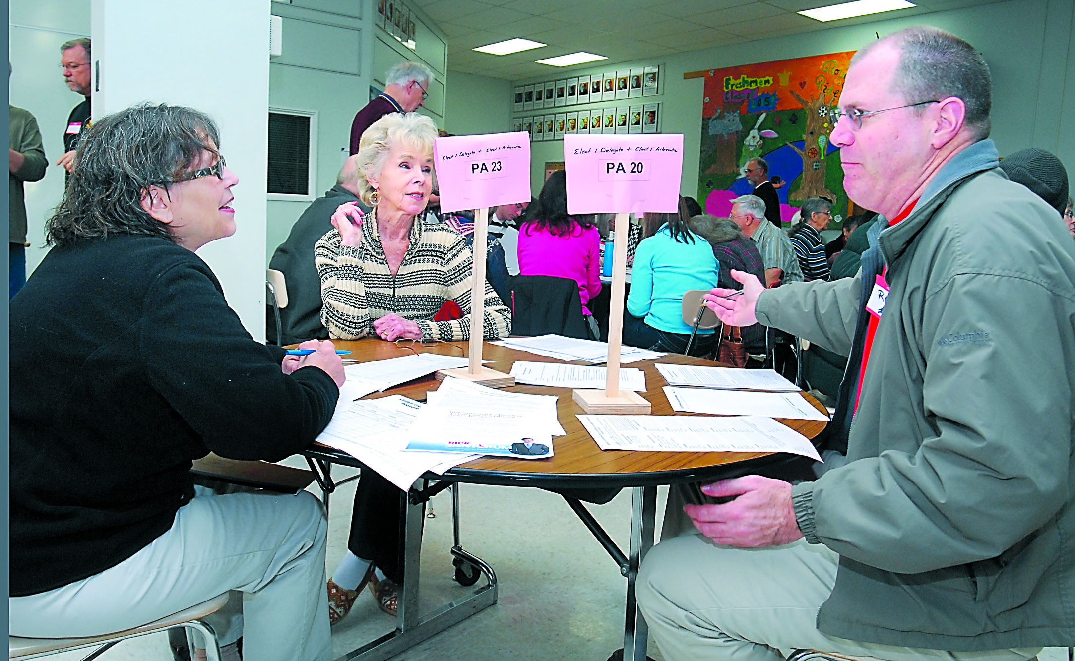 GOP caucus participants