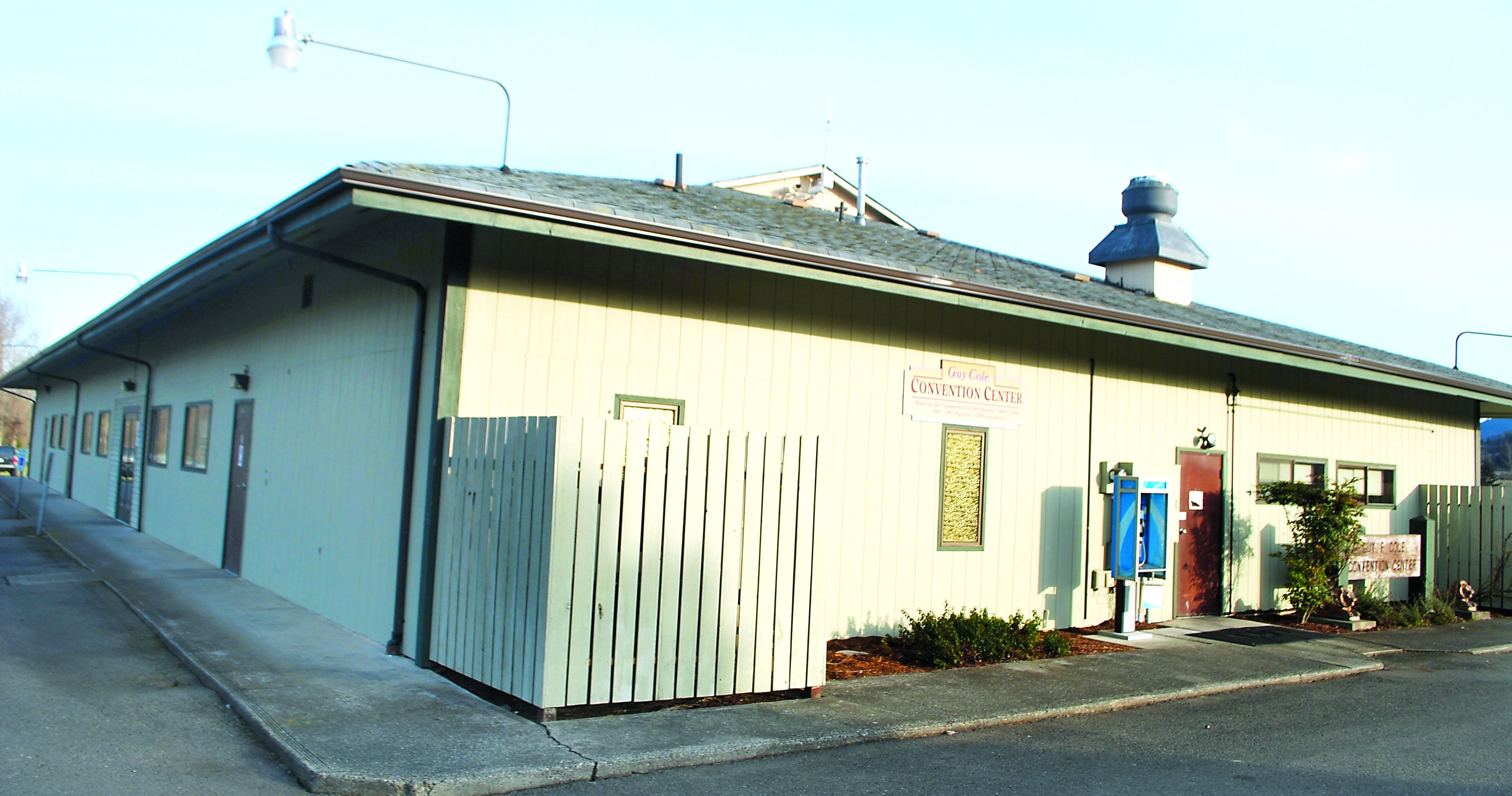 The Sequim City Council will consider improvements to the Guy Cole Convention Center at Carrie Blake Park when its meets Monday. Jeff Chew/Peninsula Daily News