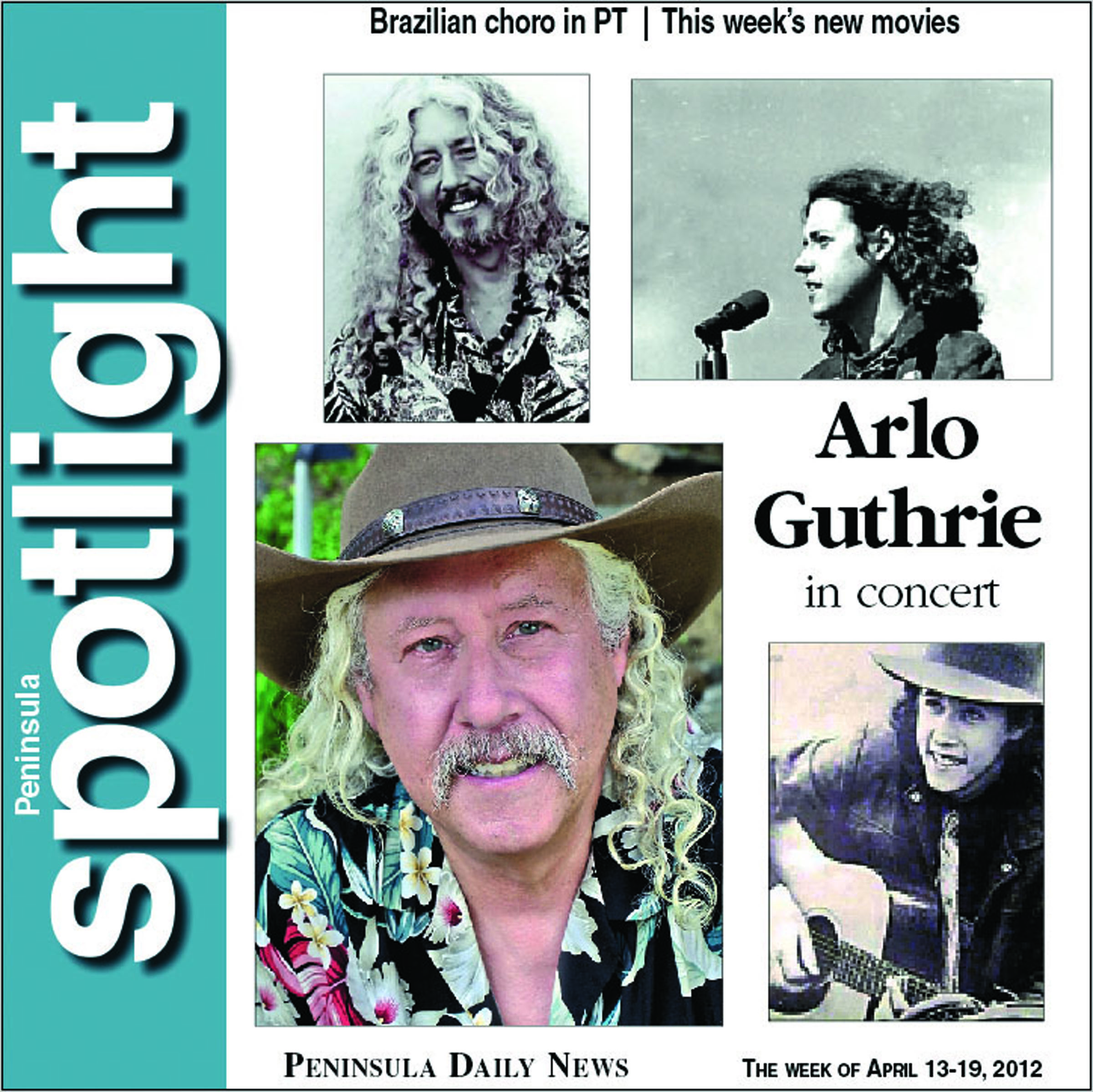 Arlo Guthrie through the years. [Cover design by Heather Loyd]